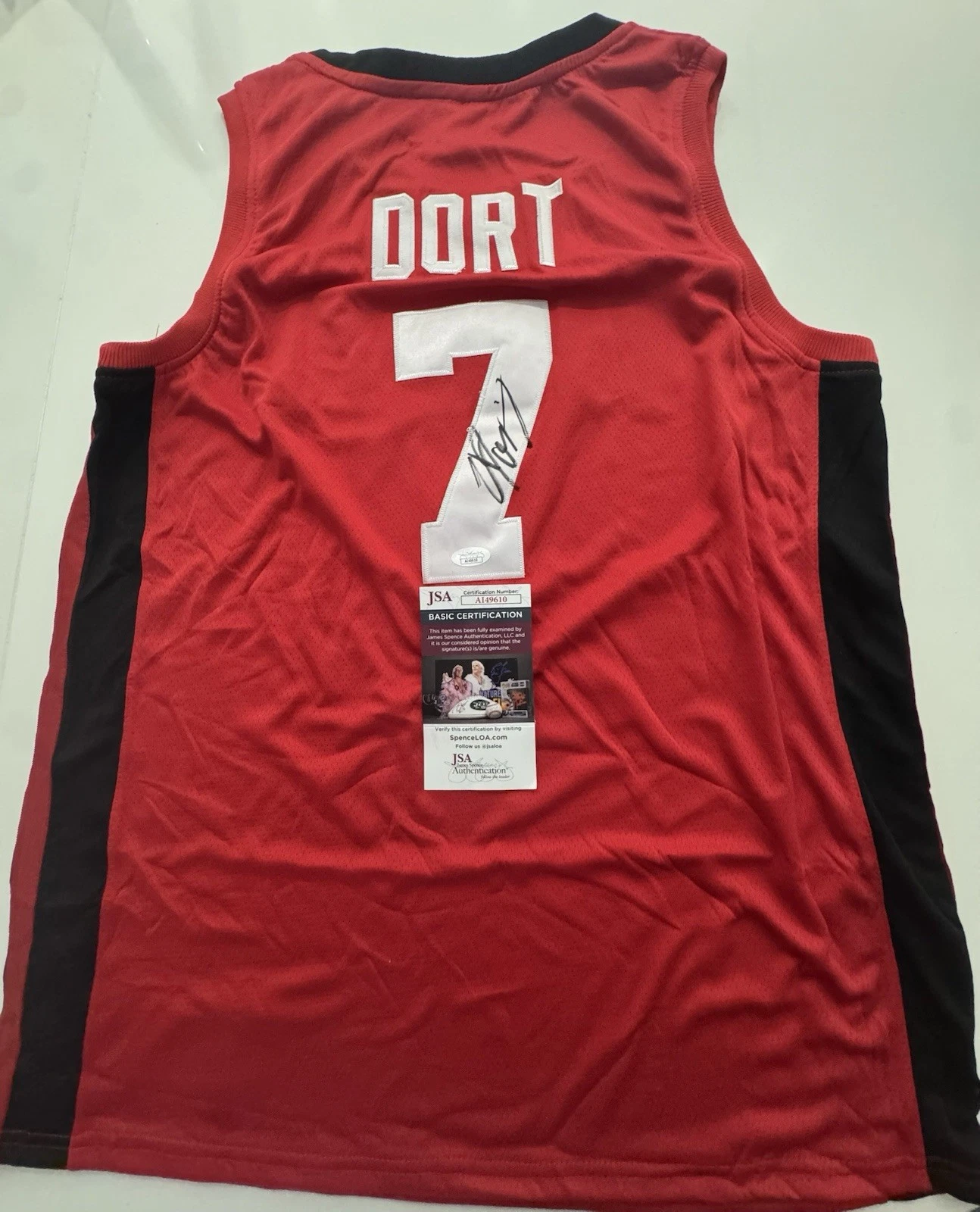 Lu Dort Team Canada Signed Autographed Jersey. JSA Coa. Okc Thunder!