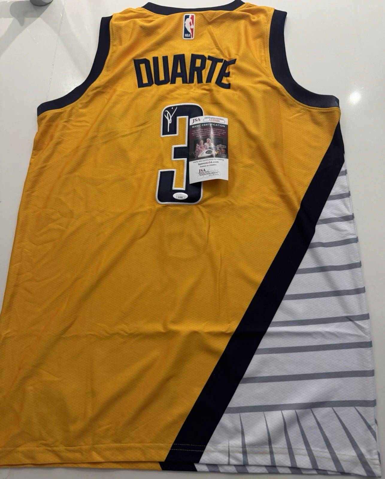 Chris Duarte Signed Autographed  Indiana Pacers Jsa Coa