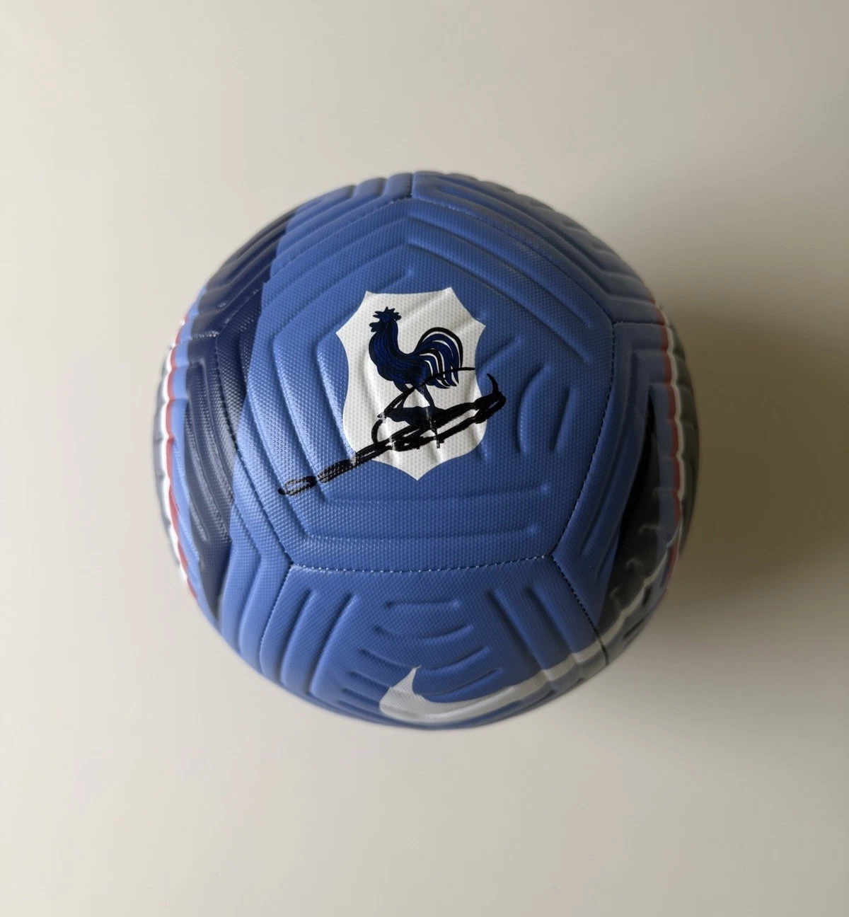 Zinedine Zidane France National Team Autographed Soccer Ball Star JSA COA