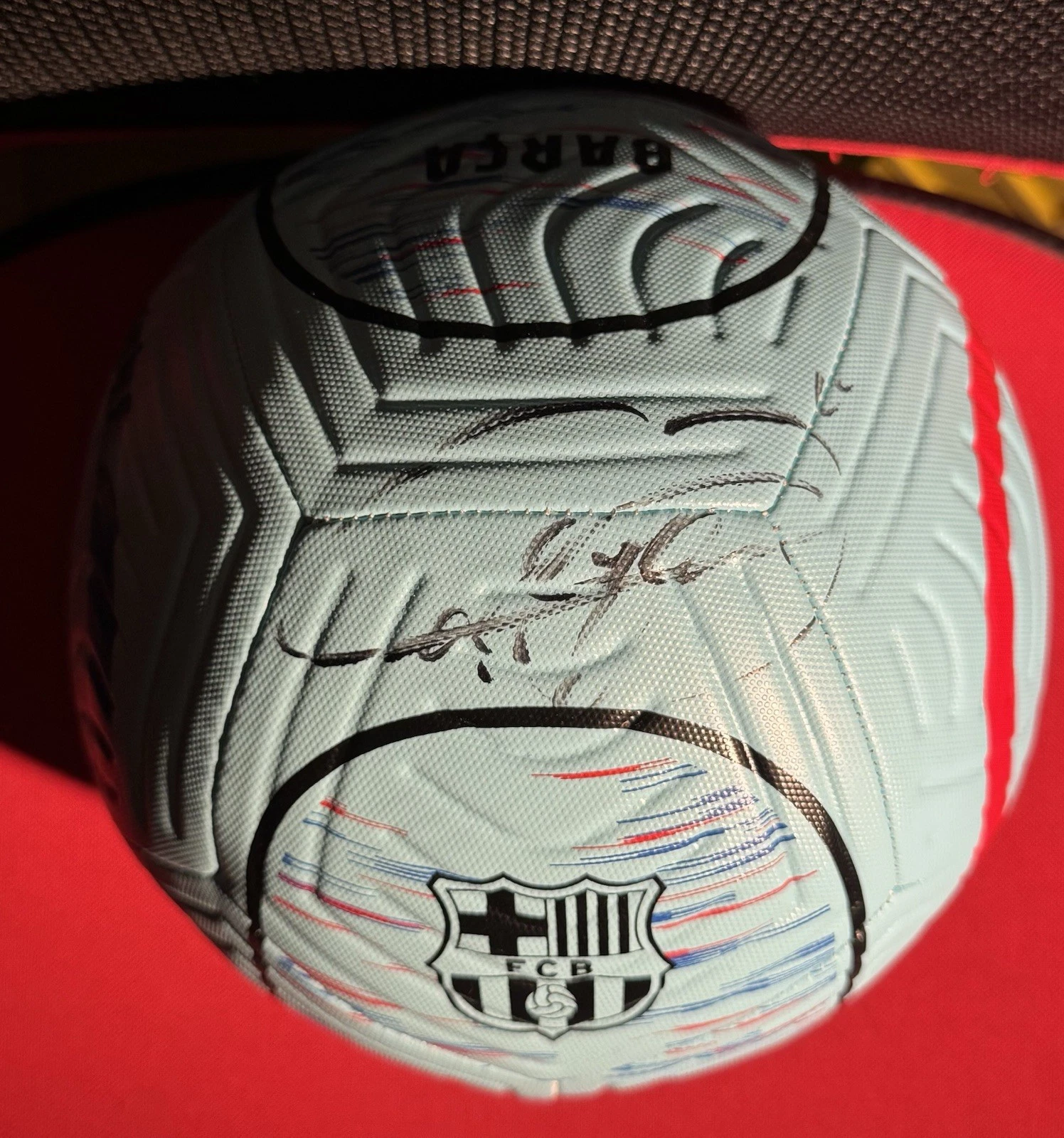 Neymar Jr. FC Barcelona Autographed Soccer Ball Brazil JSA COA