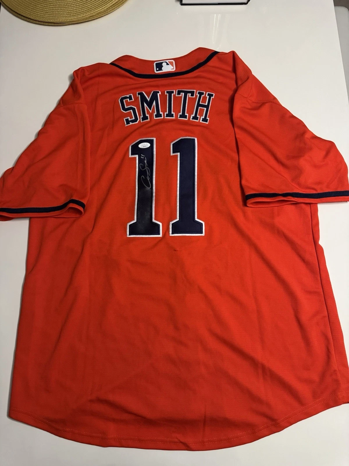 Cam Smith Houston Astros Signed Autographed Jersey. JSA Coa