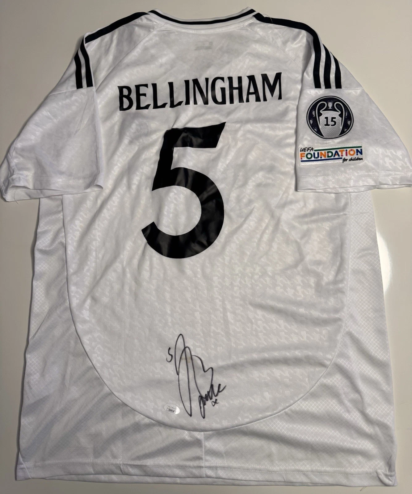 Jude Bellingham Real Madrid Aurographed Jersey JSA COA