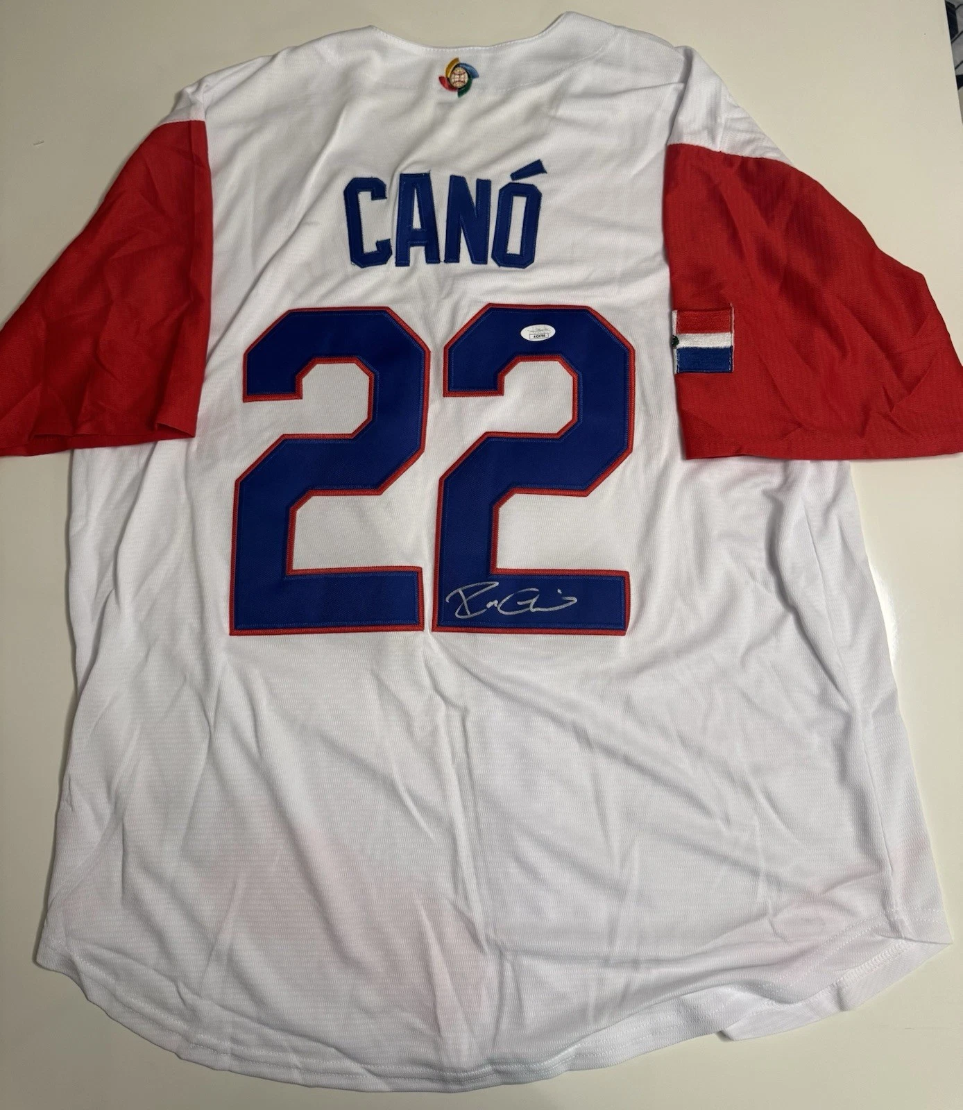 Robinson Cano Team Dominican Autographed Jersey Star JSA COA