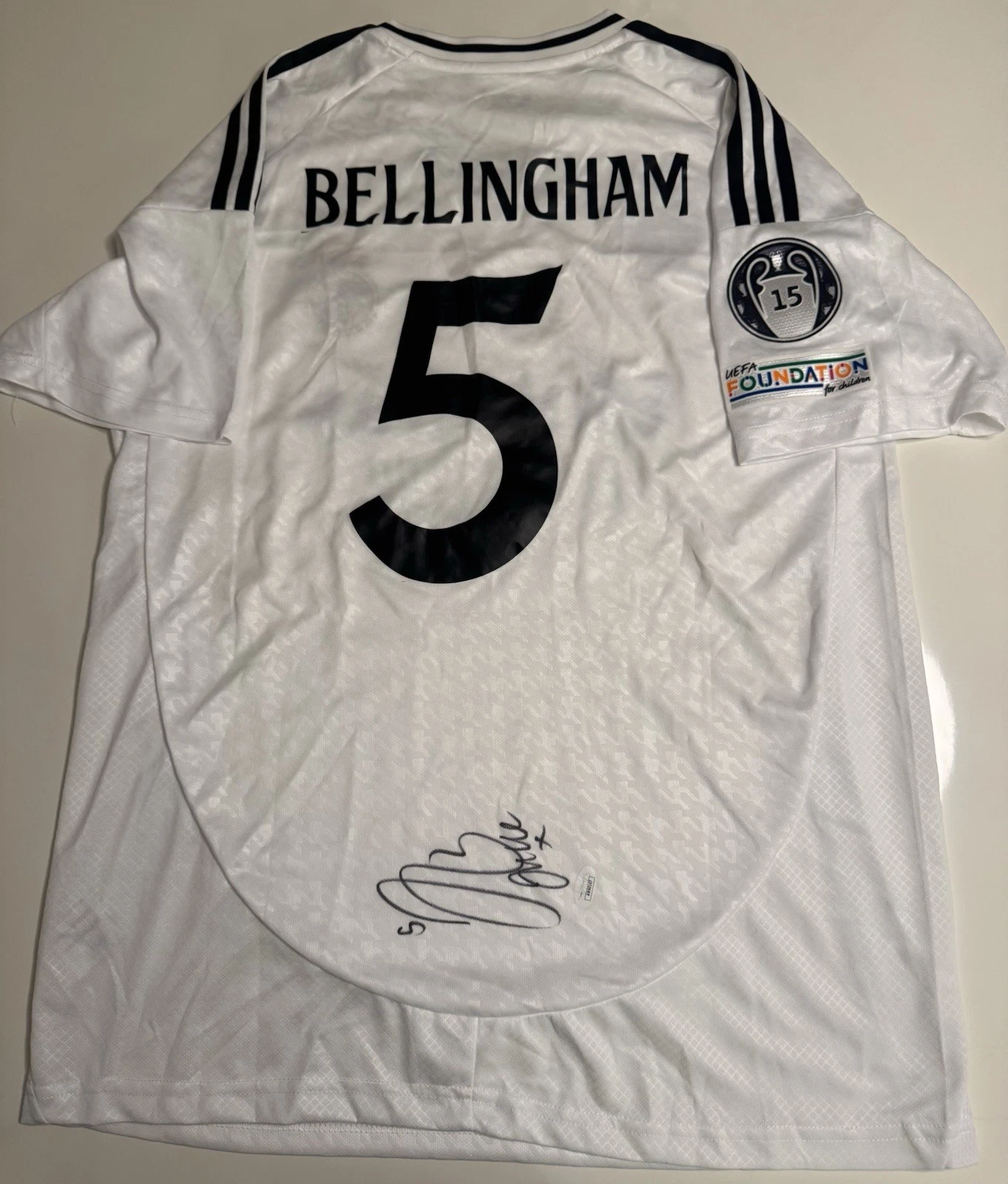 Jude Bellingham Real Madrid Aurographed Jersey JSA COA