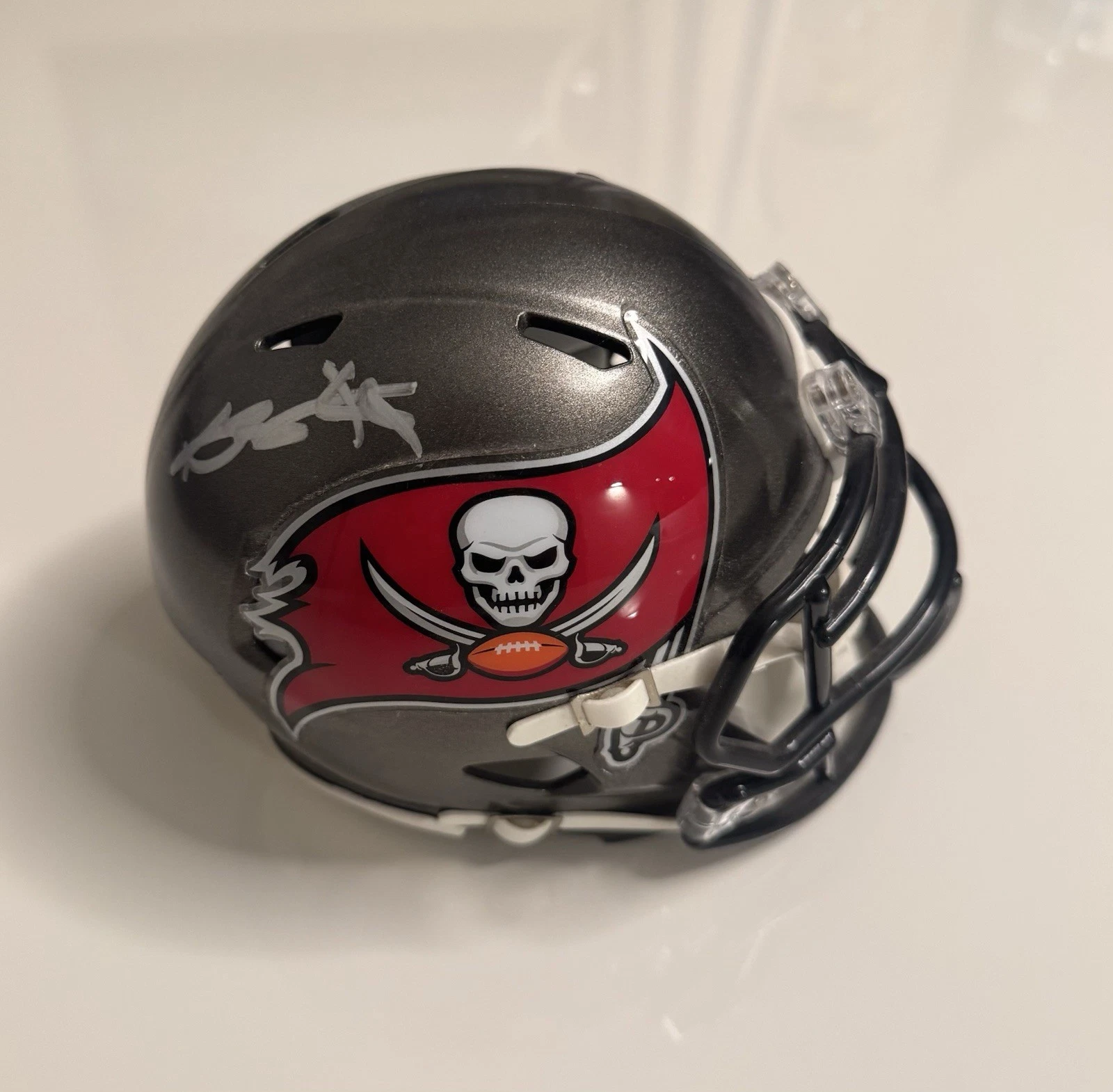 Antonio Brown Tampa Bay Buccaneers Autographed Speed Mini Helmet JSA COA