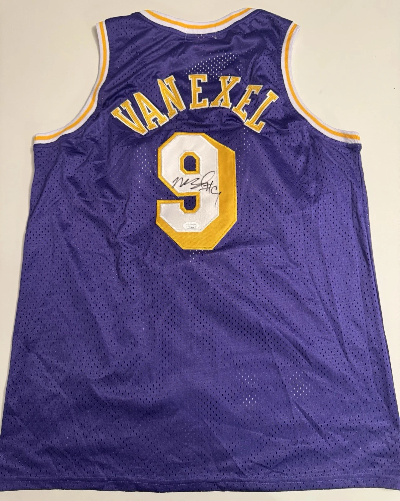 Nick Van Exel Los Angeles Lakers Autographed Jersey JSA COA