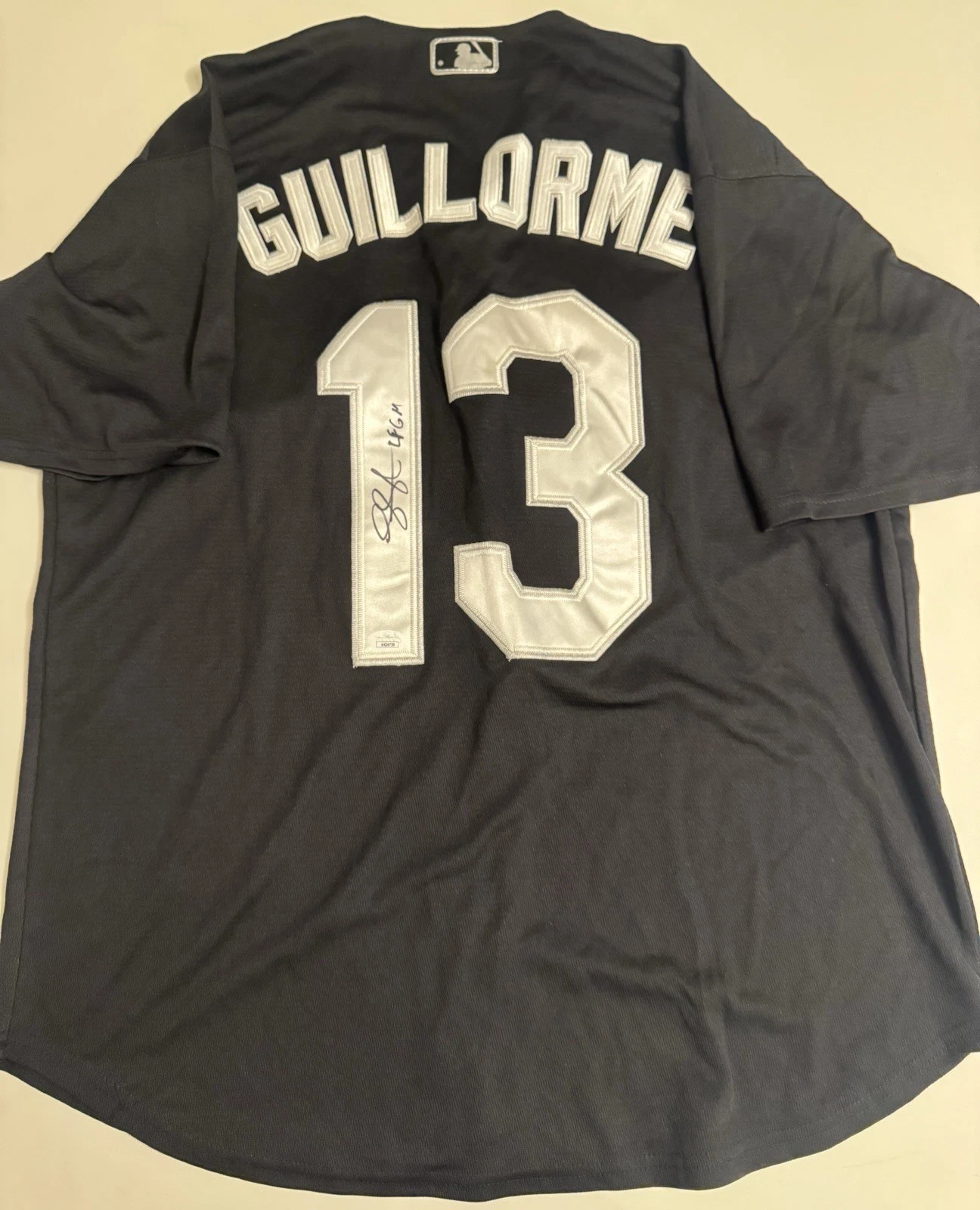 Luis Guillorme New York Mets Autographed Jersey Inscribed JSA COA