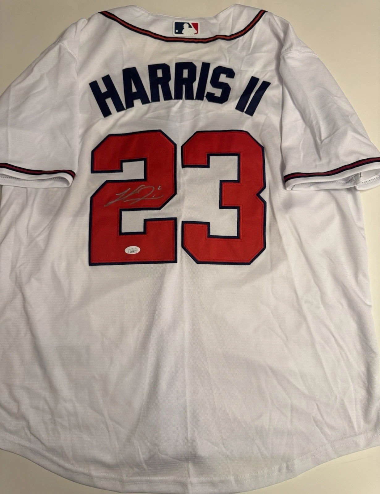 Michael Harris II Signed Autographed Atlanta  Braves  Jersey. JSA Coa