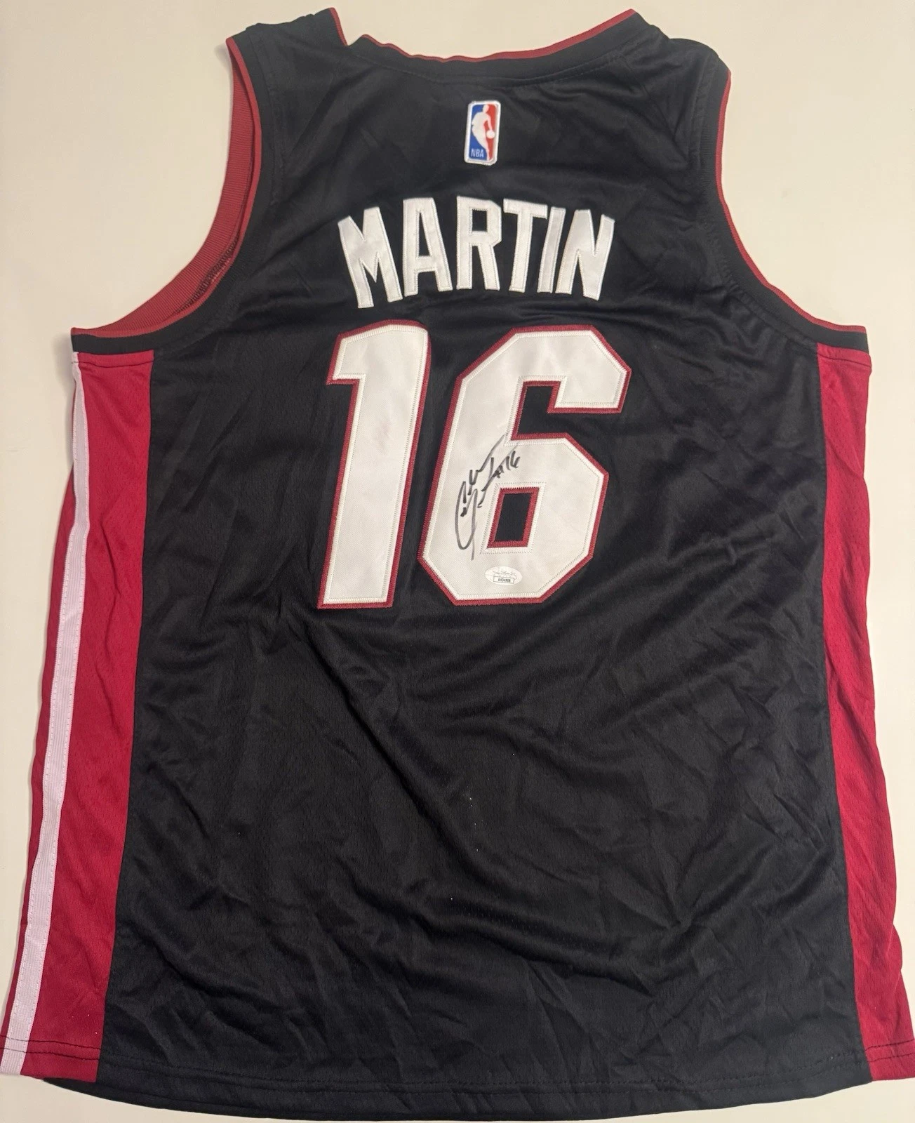 Caleb Martin Signed Autographed Miami Heat Finals Jersey Jsa Coa