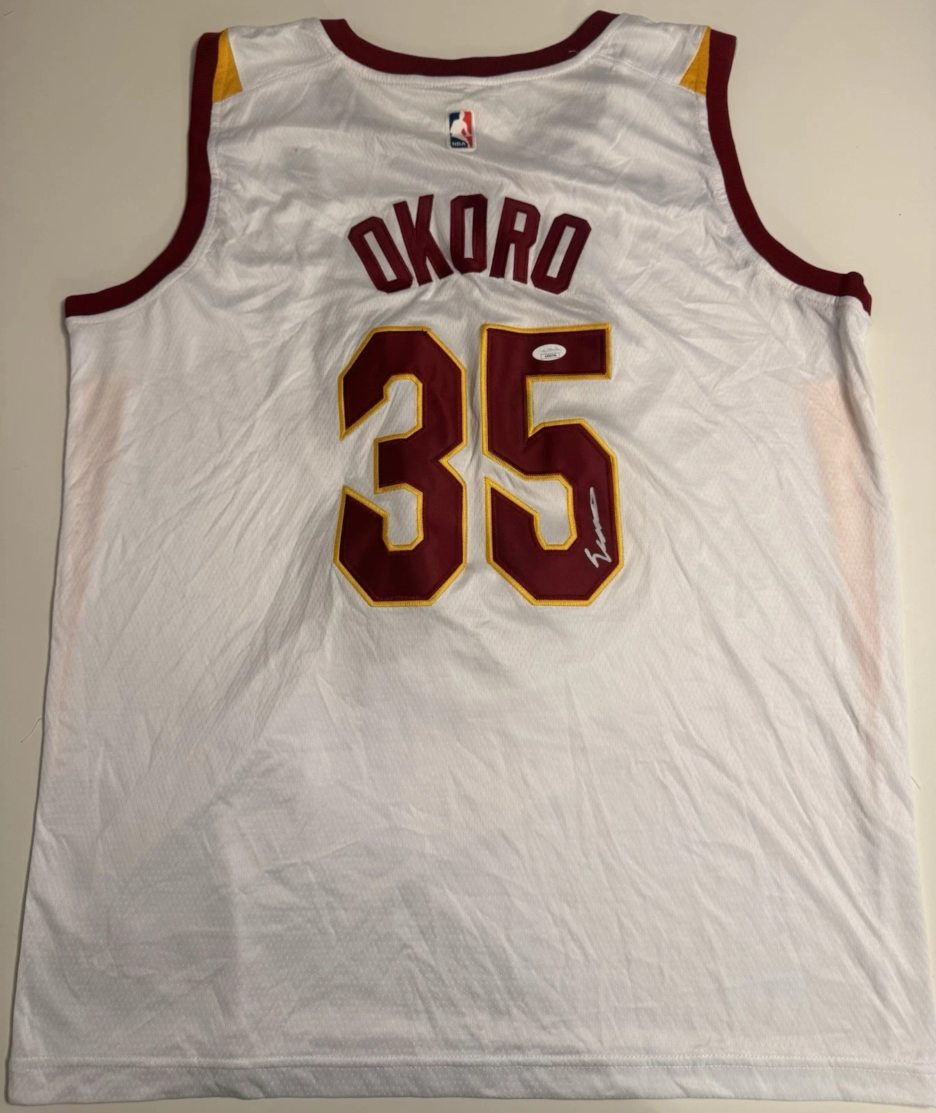 Isaac Okoro Cleveland Cavaliers Autographed Jersey JSA COA