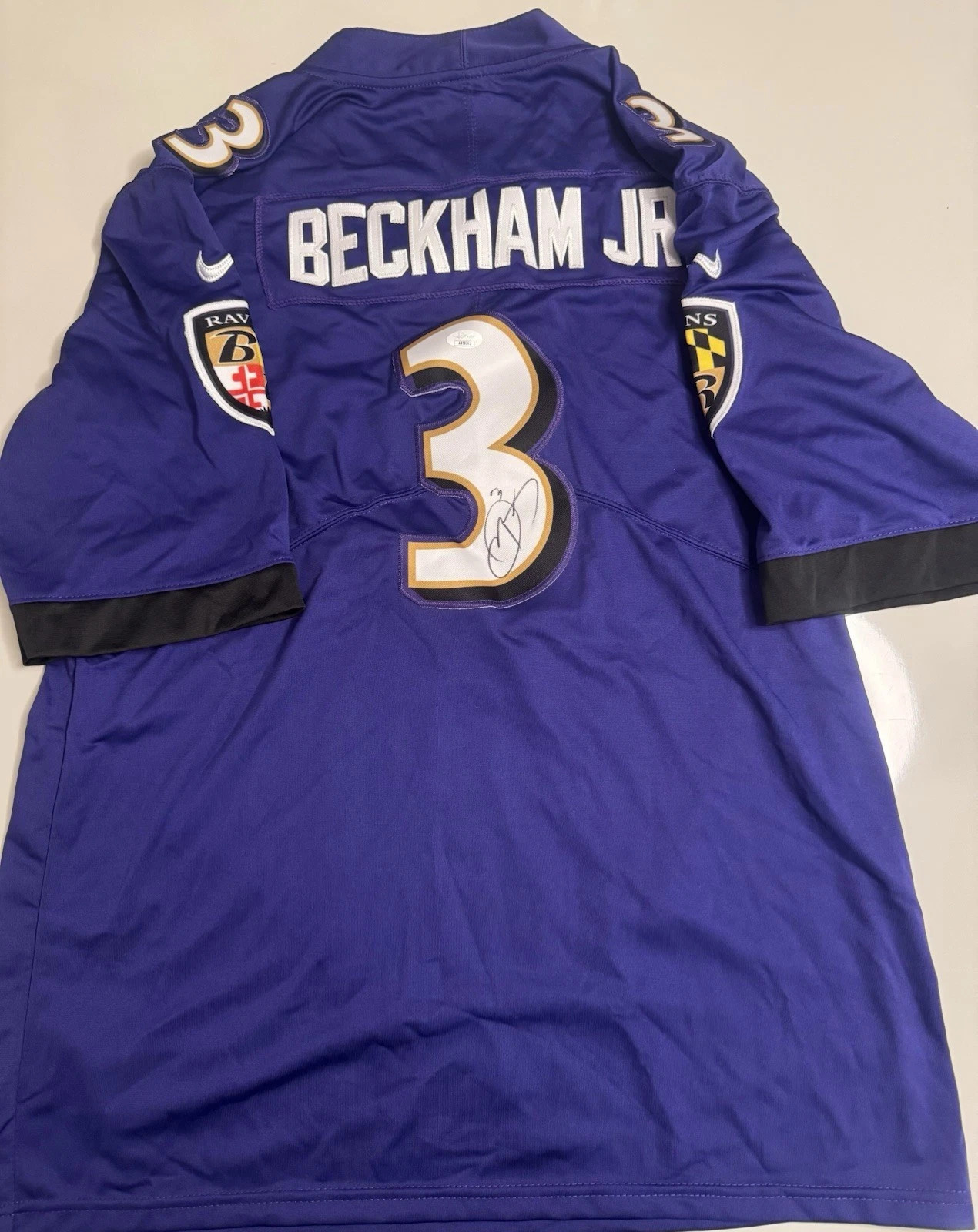 Odell Beckham Jr. Baltimore Ravens Autographed Jersey Football Star JSA COA