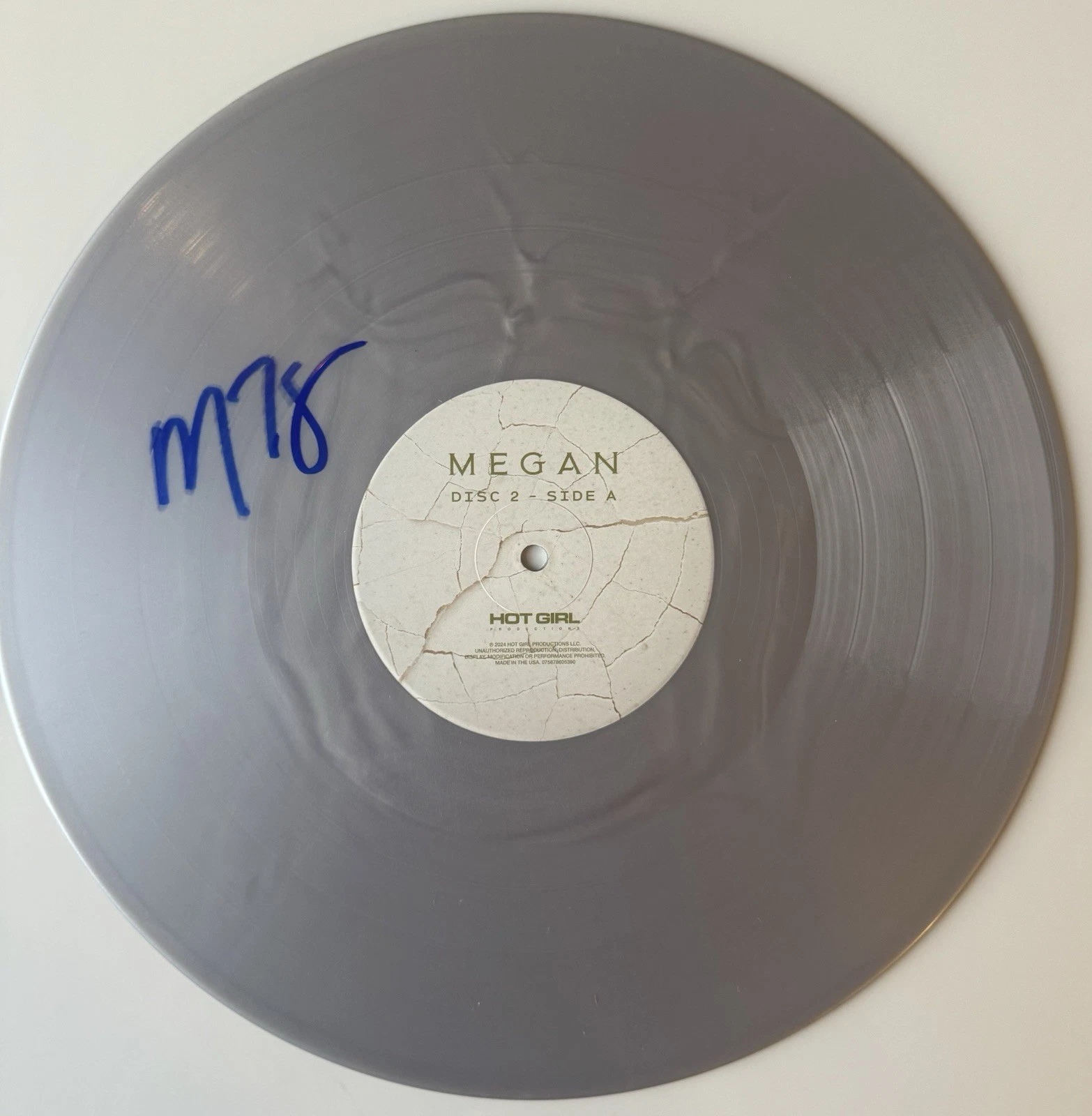 Megan Thee Stallion signed Autographed  Hot Girl disc . JSA Coa