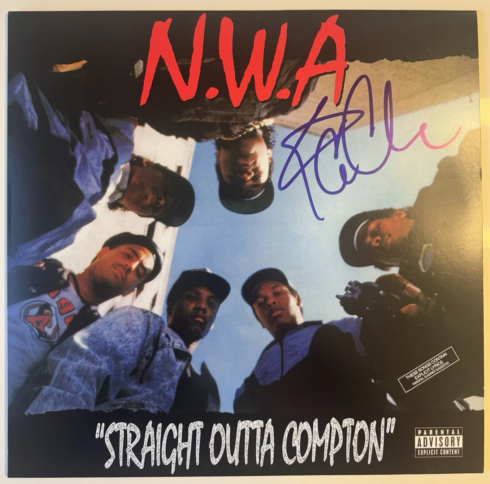 Ice Cube Signed NWA Vinyl Straight Out Of Compton Autographed Vinyl. JSA Coa
