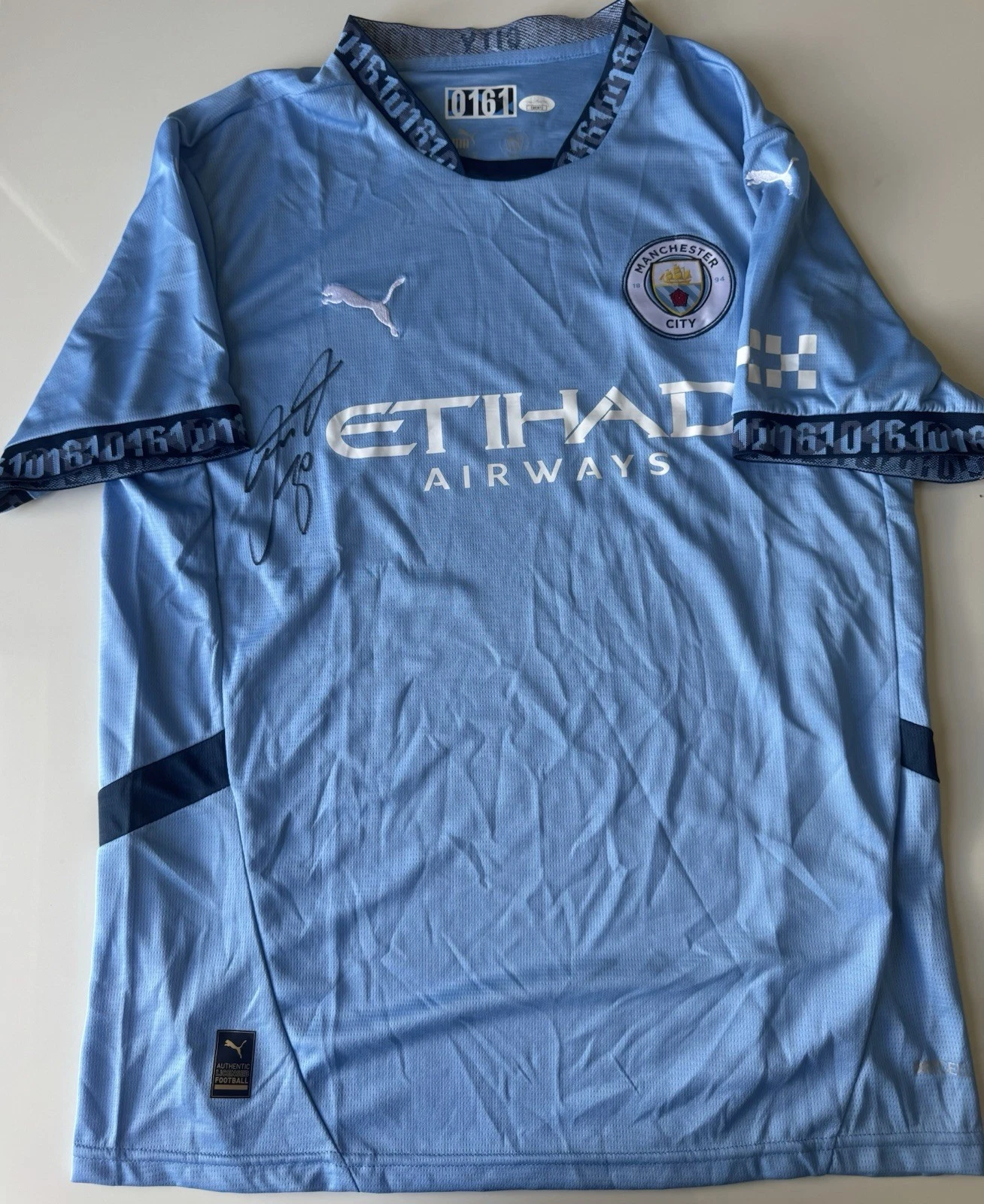 Nicolas Otamendi Signed Manchester City Jersey Argentina World Cup JSA Coa