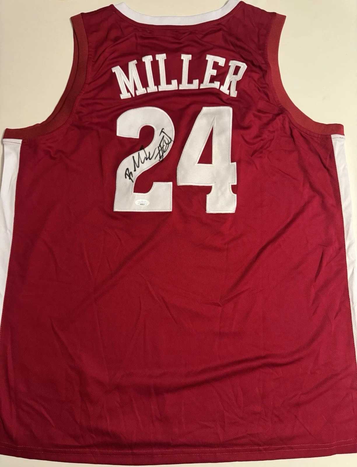 Brandon Miller Alabama Crimson Tide Autographed Jersey JSA COA