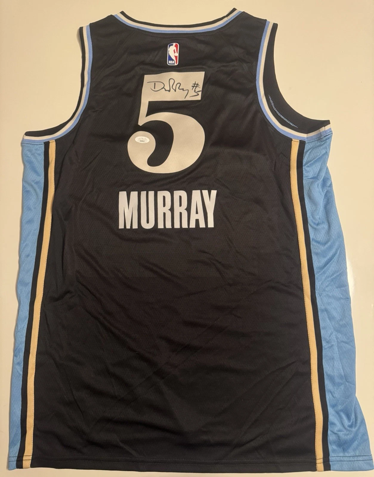 Dejounte Murray Atlanta Hawks Autographed Jersey JSA COA