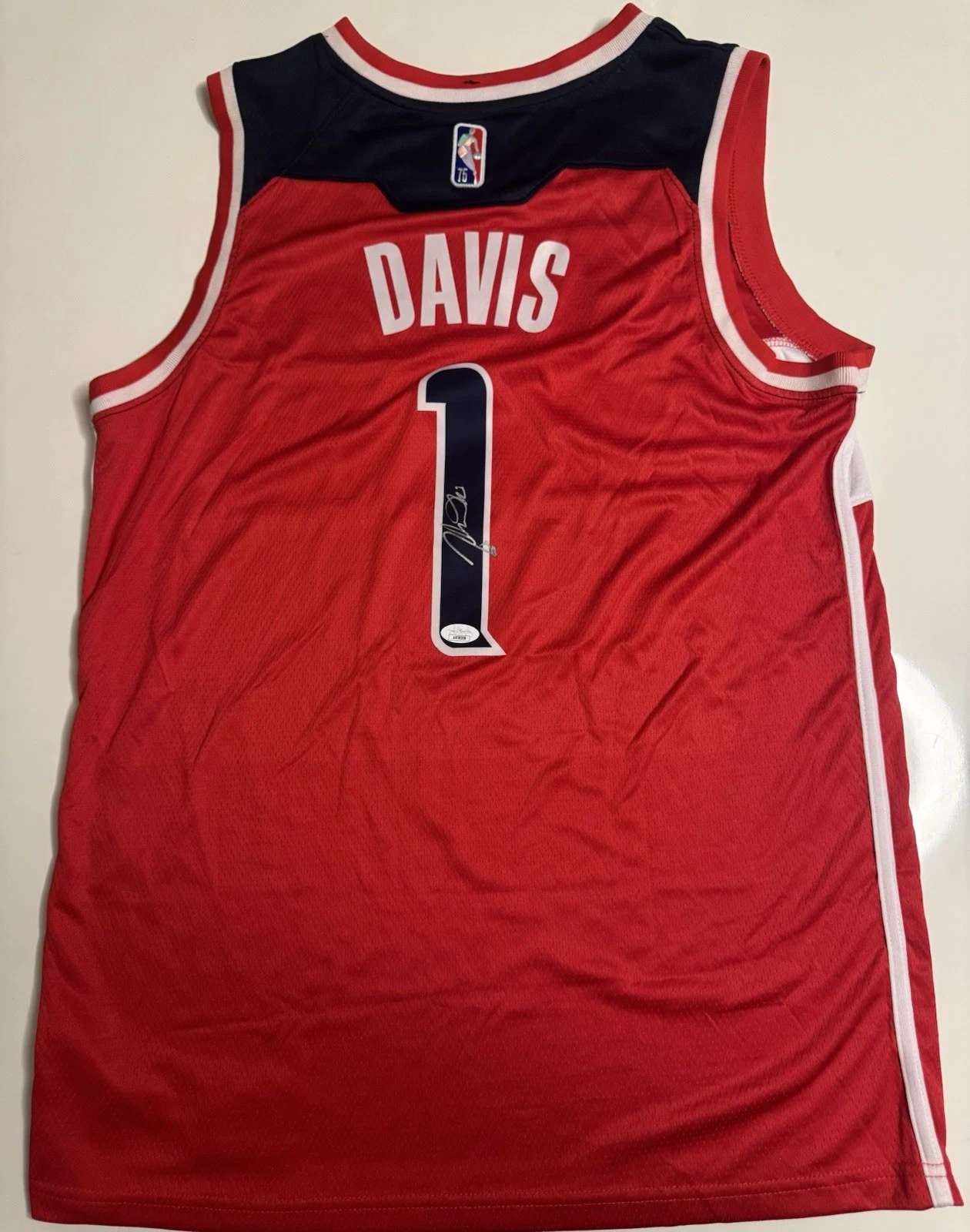 Johnny Davis Washington Wizards Autographed Jersey JSA COA