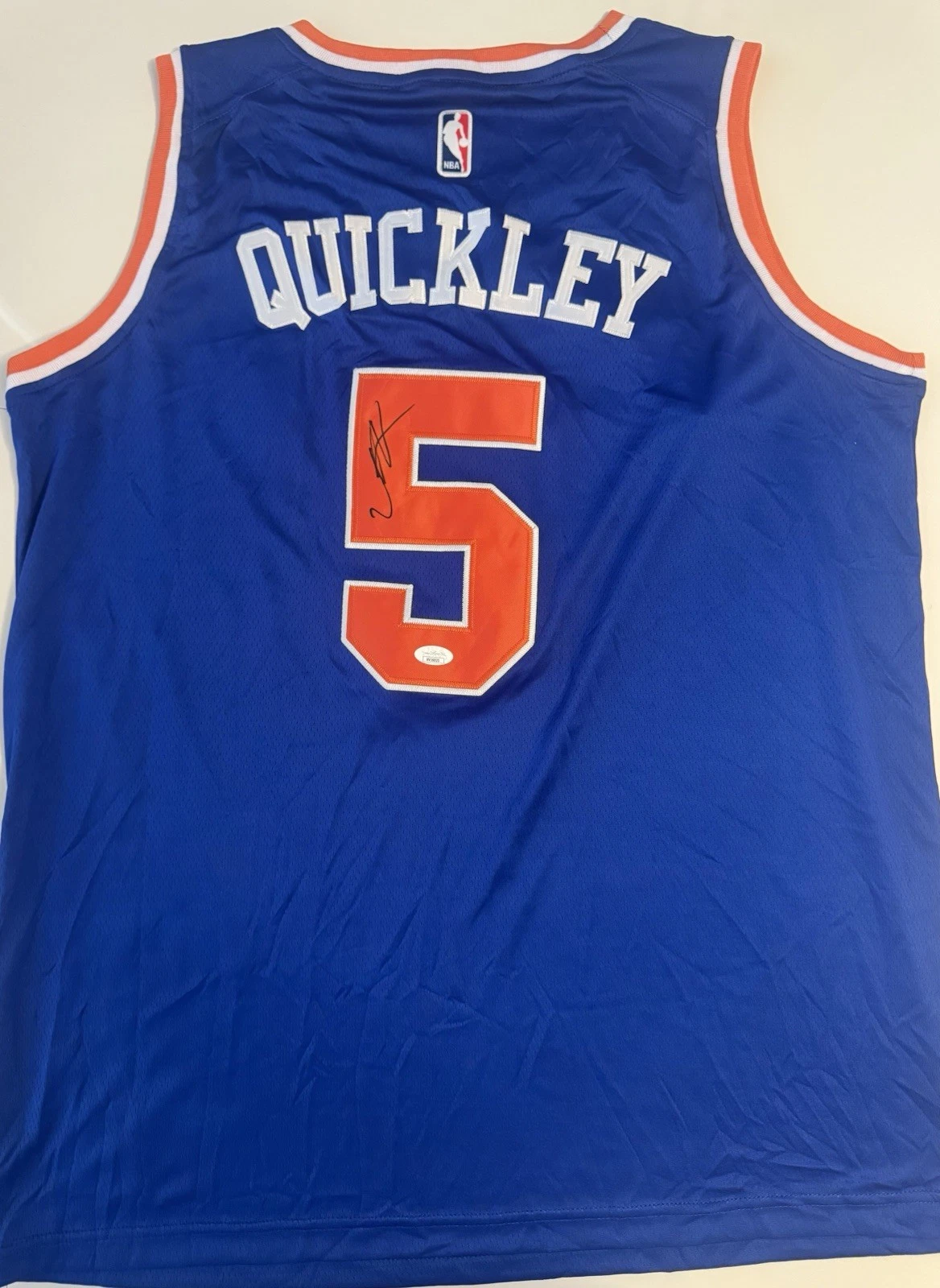Immanuel Quickley Signed Autographed New York Knicks Jersey Jsa Coa
