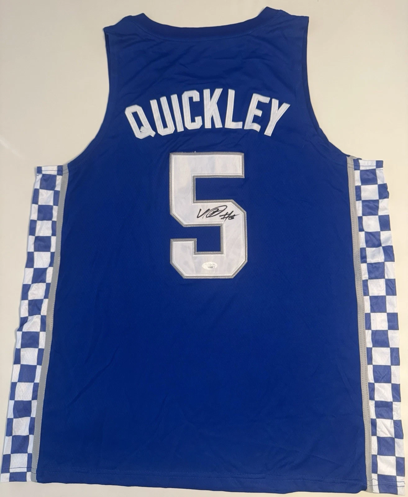Immanuel Quickley Kentucky Wildcats Autographed Jersey Raptors JSA COA