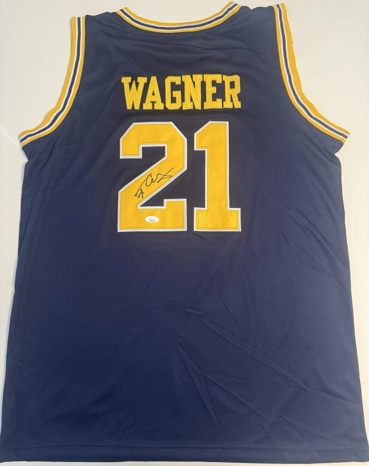 Franz Wagner Michigan Wolverines Autographed Jersey Magic Star JSA COA