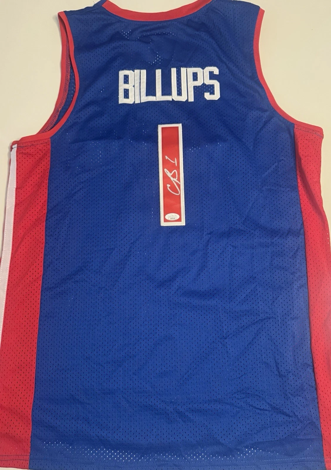 Chauncey Billups Detroit Pistons Autographed Jersey JSA COA