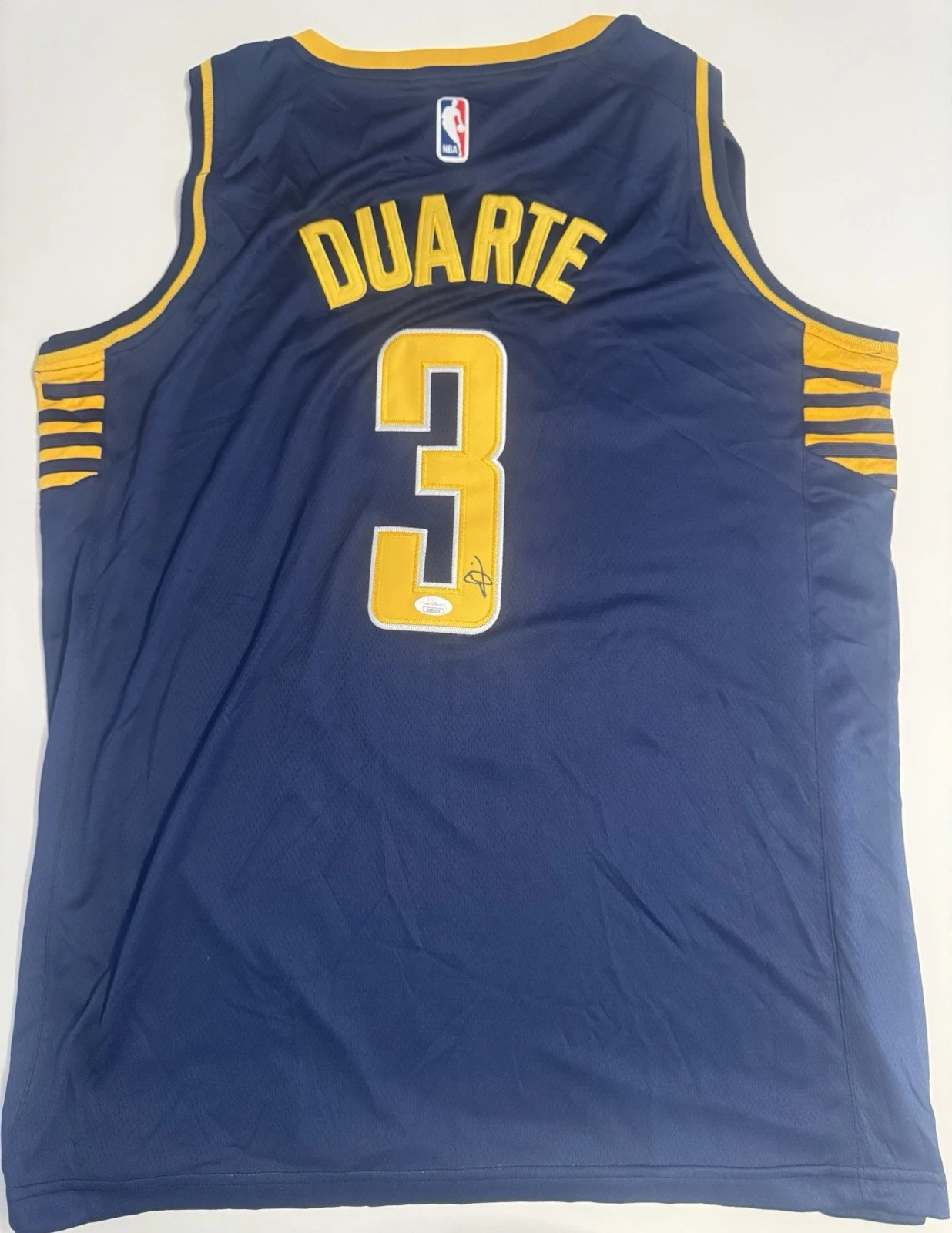Chris Duarte Indiana Pacers Autographed Jersey JSA COA