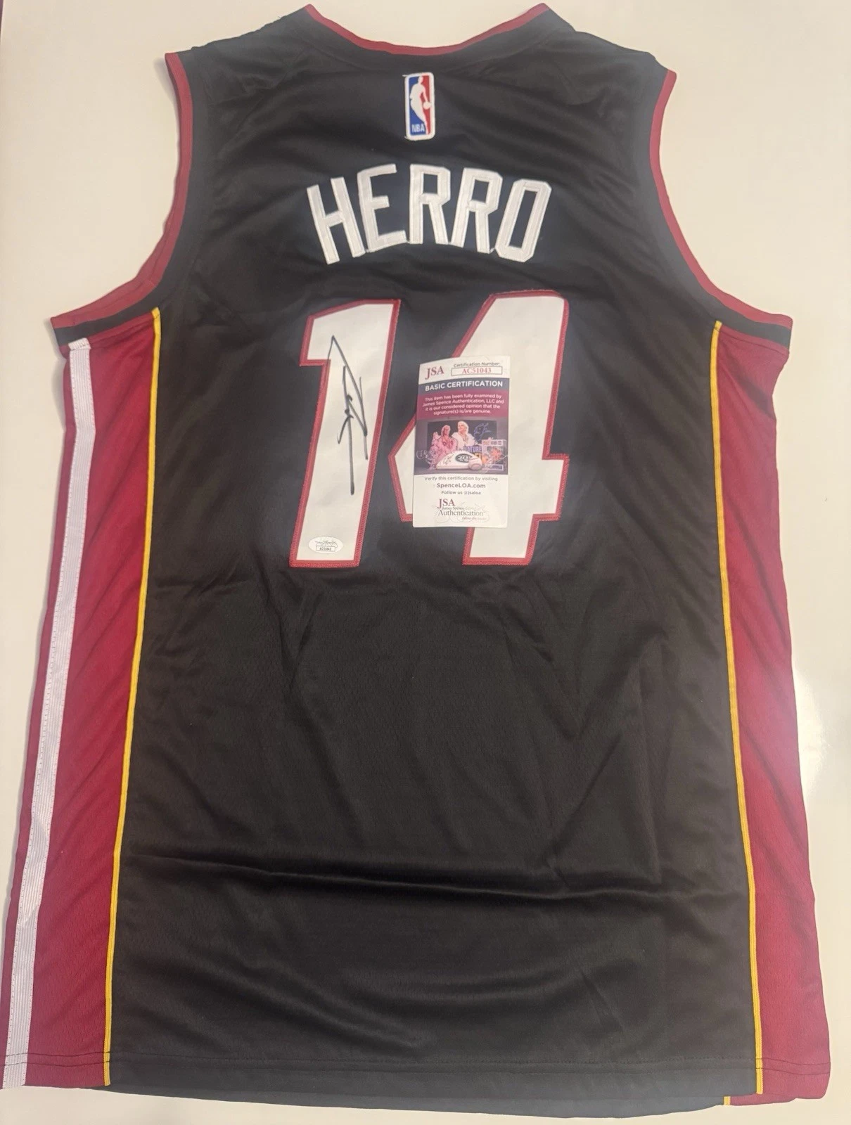 Tyler Herro Miami Heat Autographed Signed Jersey! Jsa Coa
