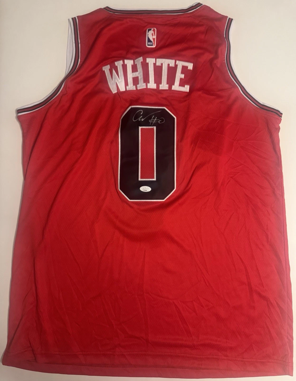 Coby White Chicago Bulls Autographed Jersey JSA COA