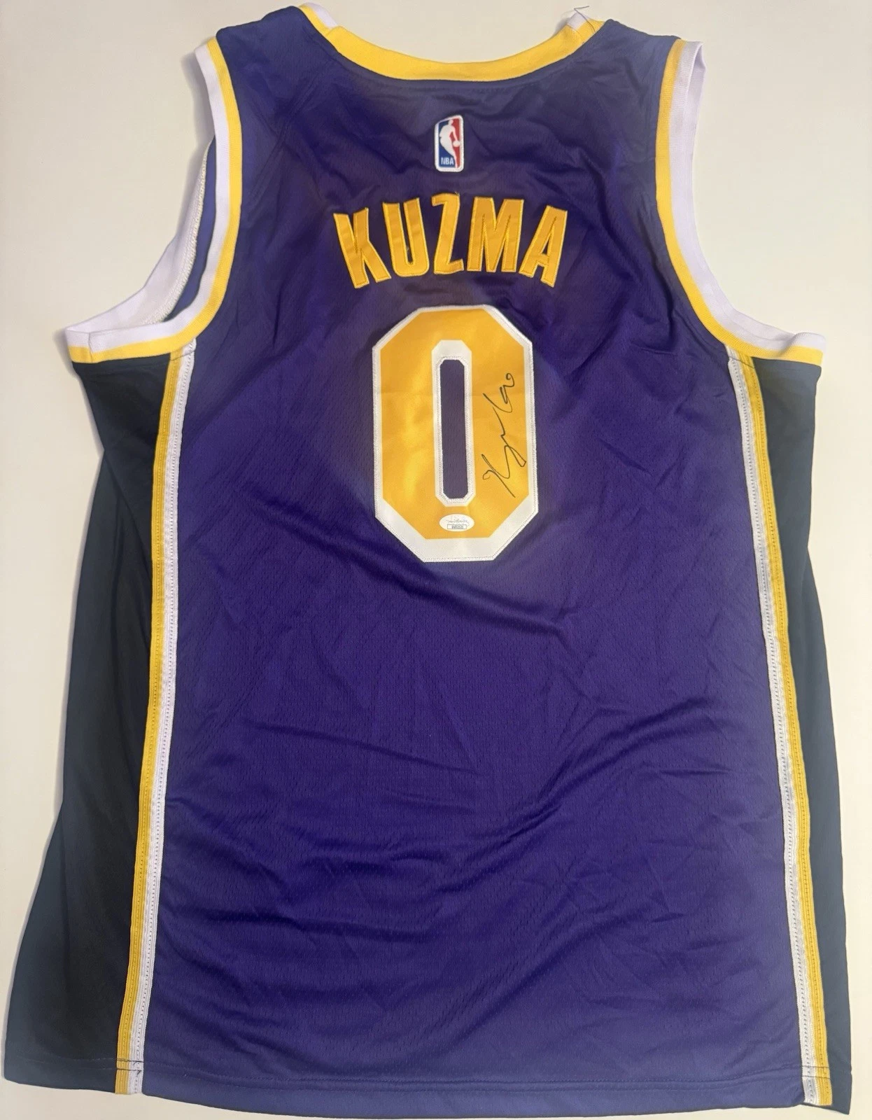 Kyle Kuzma Los Angeles Lakers Autographed Jersey JSA COA