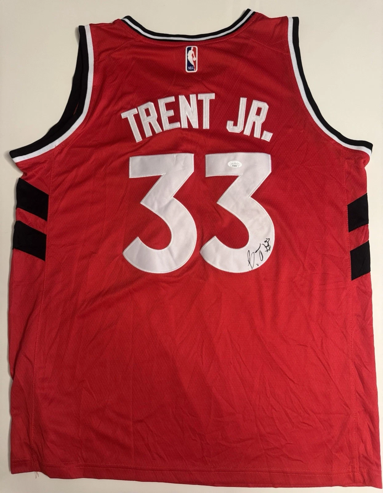 Gary Trent Jr. Toronto Raptors Autographed Jersey JSA COA