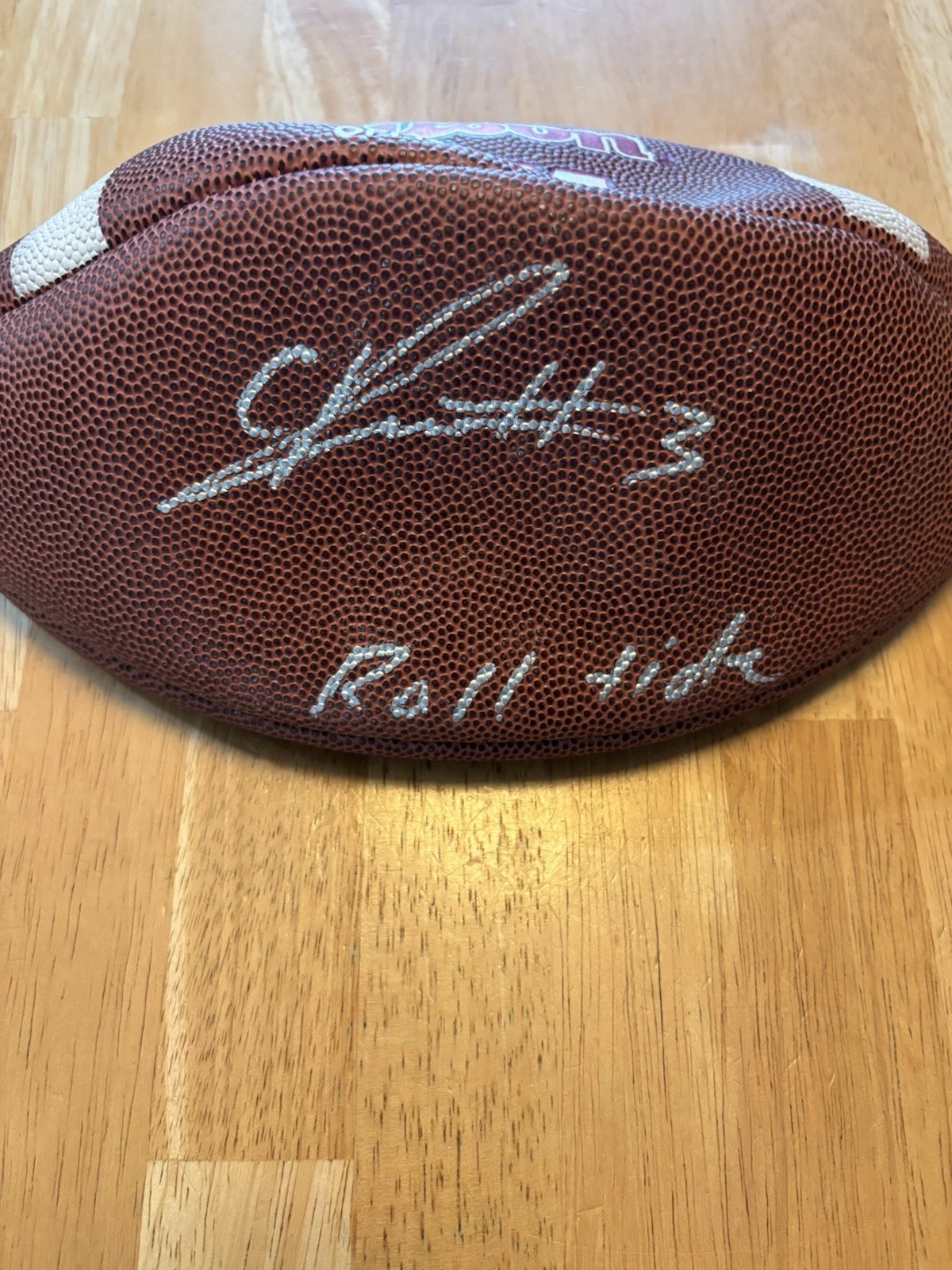 Calvin Ridley Autographed Signed Wilson Official NCAA Ball. Psa Coa. Roll Tide!