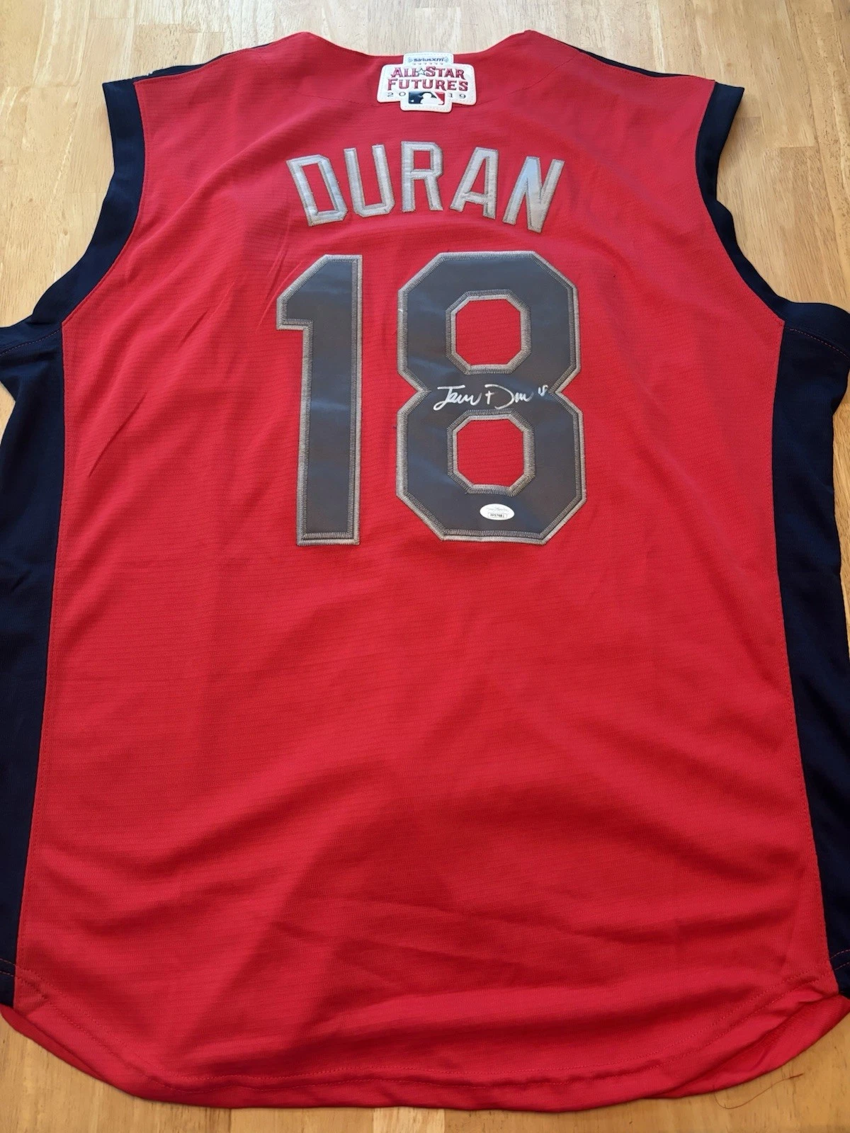Jaren Duran Signed Autographed Futures Game Jersey. JSA Coa Rare. Redsox