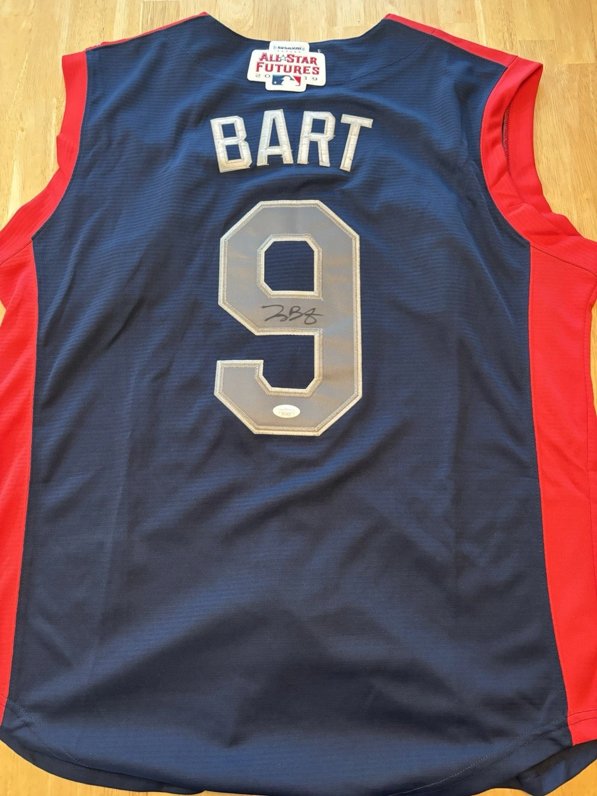 Joey Bart Signed Autographed 2019 Futures Game Jersey. JSA Coa. Pirates