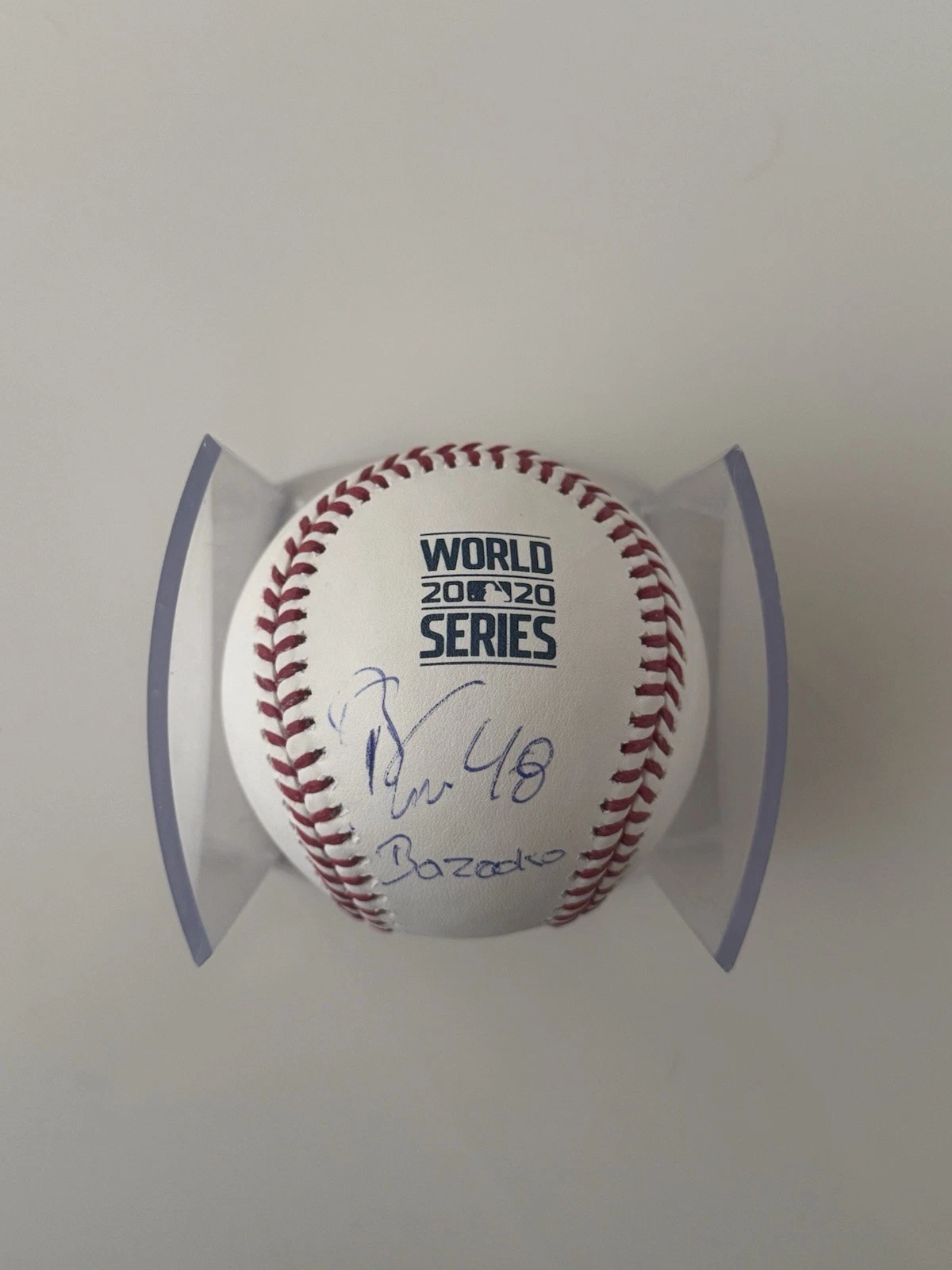 Brusdar Graterol Dodgers Autographed 2020 World Series Baseball JSA COA