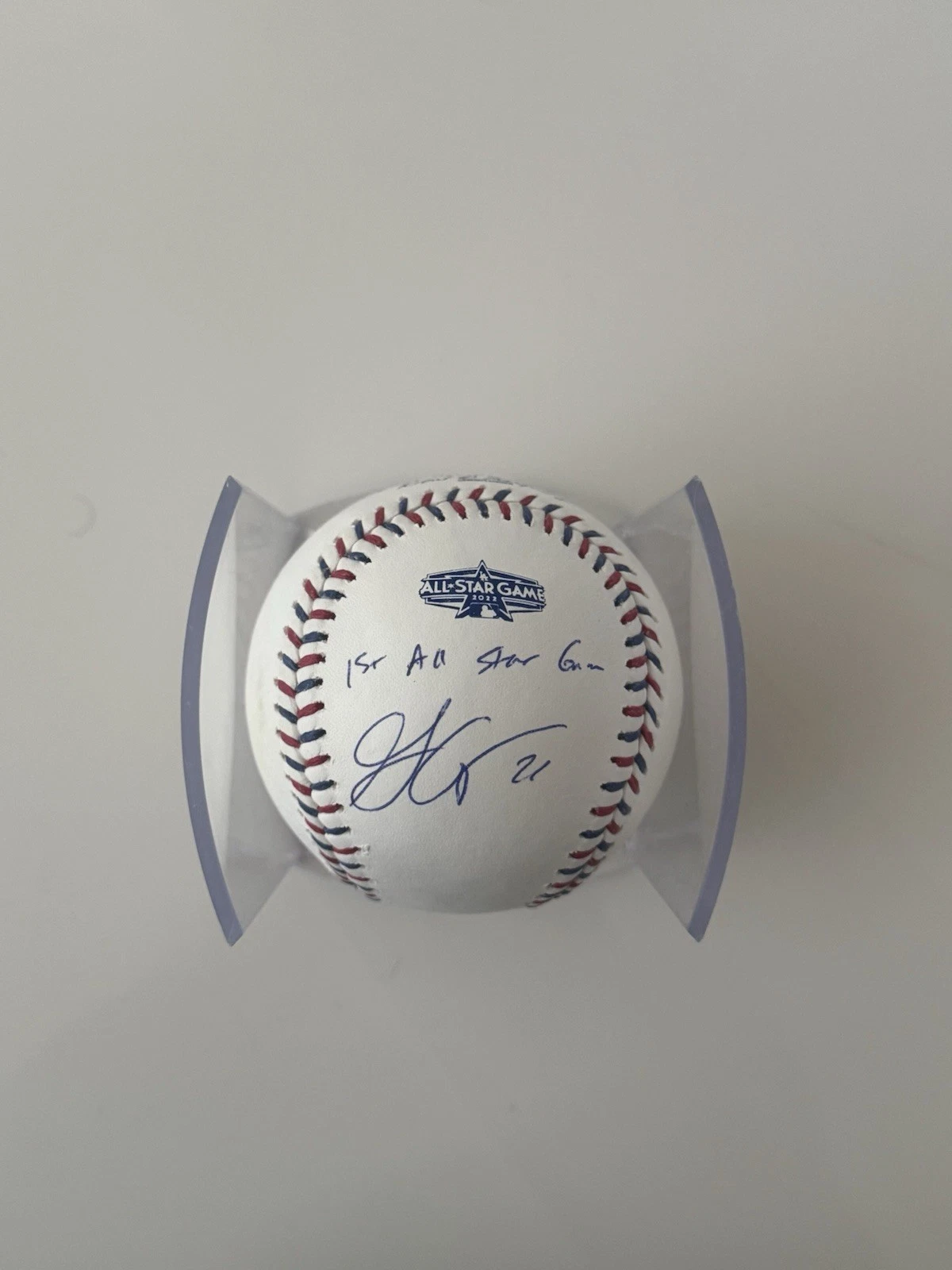 Garrett Cooper Marlins Autographed 2022 All Star Game Baseball Inscribed JSA COA