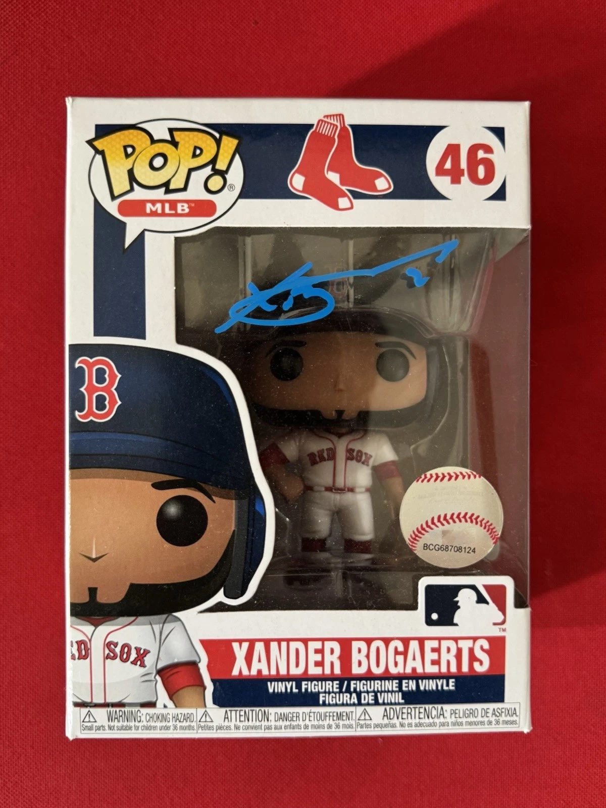 Xander Bogaerts Boston Red Sox Autographed Funko Pop #46 Padres JSA COA