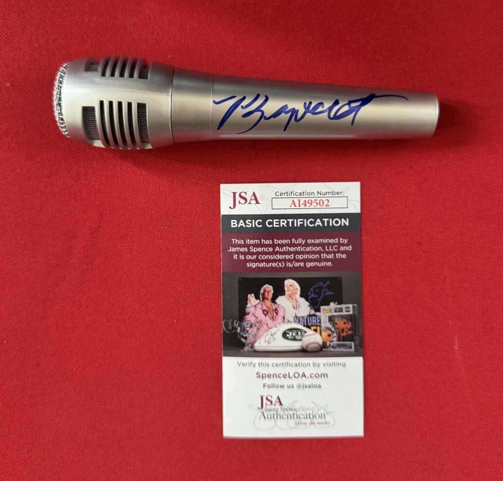 Polo G Rapper Autographed Microphone JSA COA