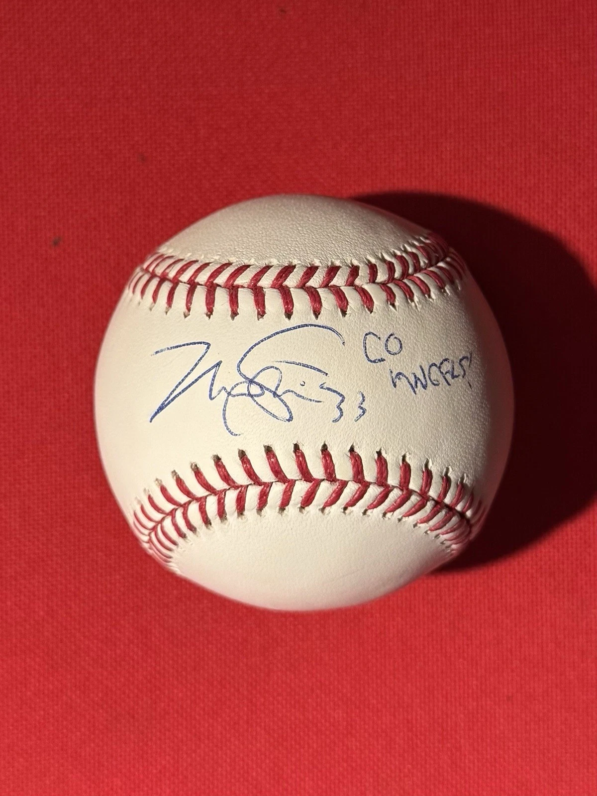 Max Stassi Los Angeles Angels Autographed Baseball Inscribed “Go Angels” JSA COA