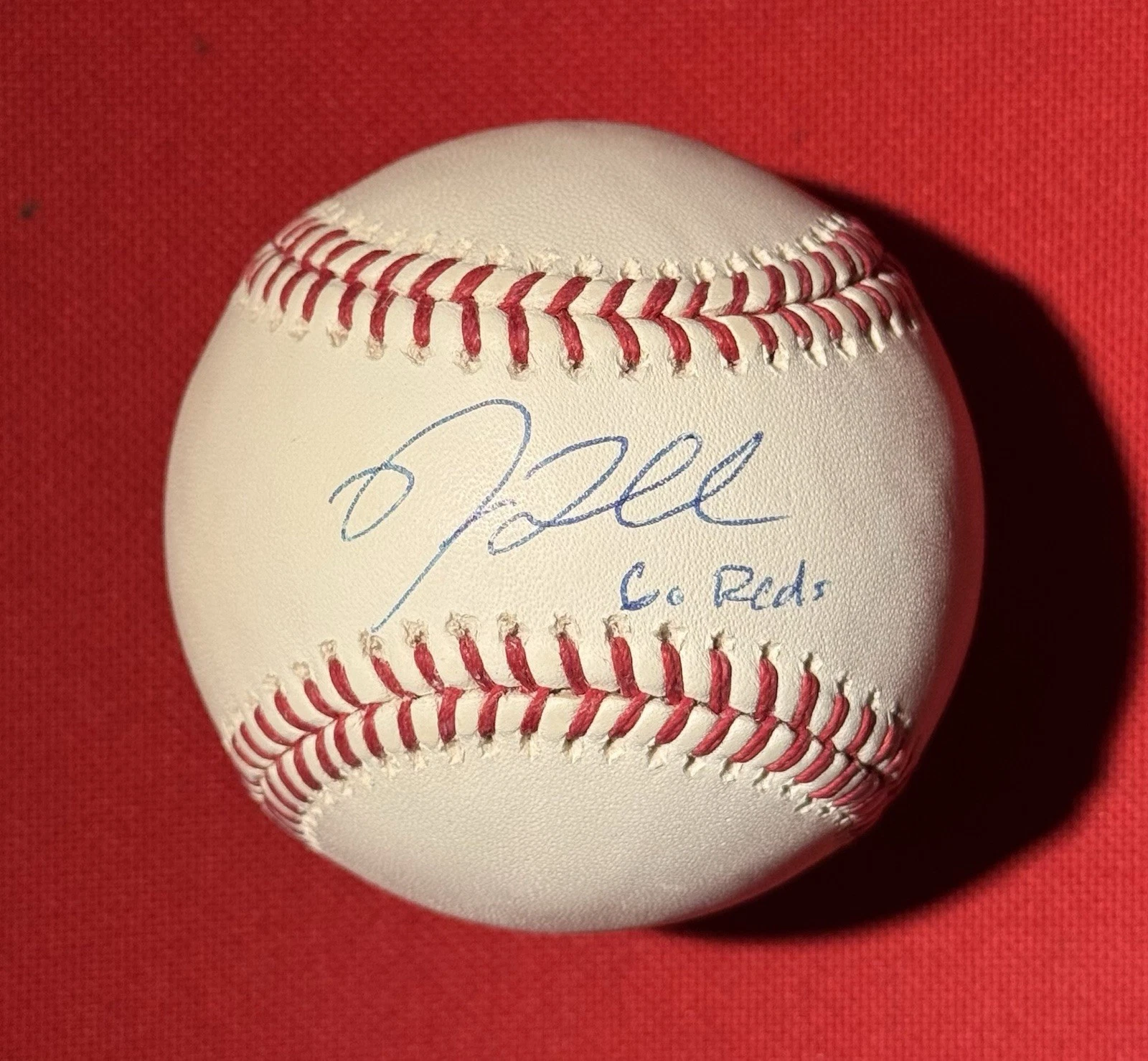 Nick Lodolo Cincinnati Reds Autographed Baseball Inscribed Go Reds JSA COA