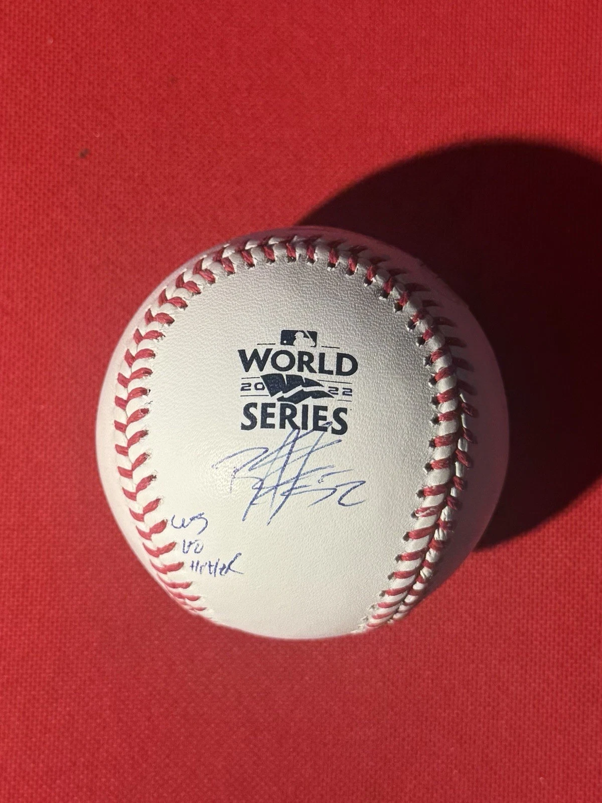 Bryan Abreu Houston Astros Autographed 2022 World Series Baseball JSA Inscribed