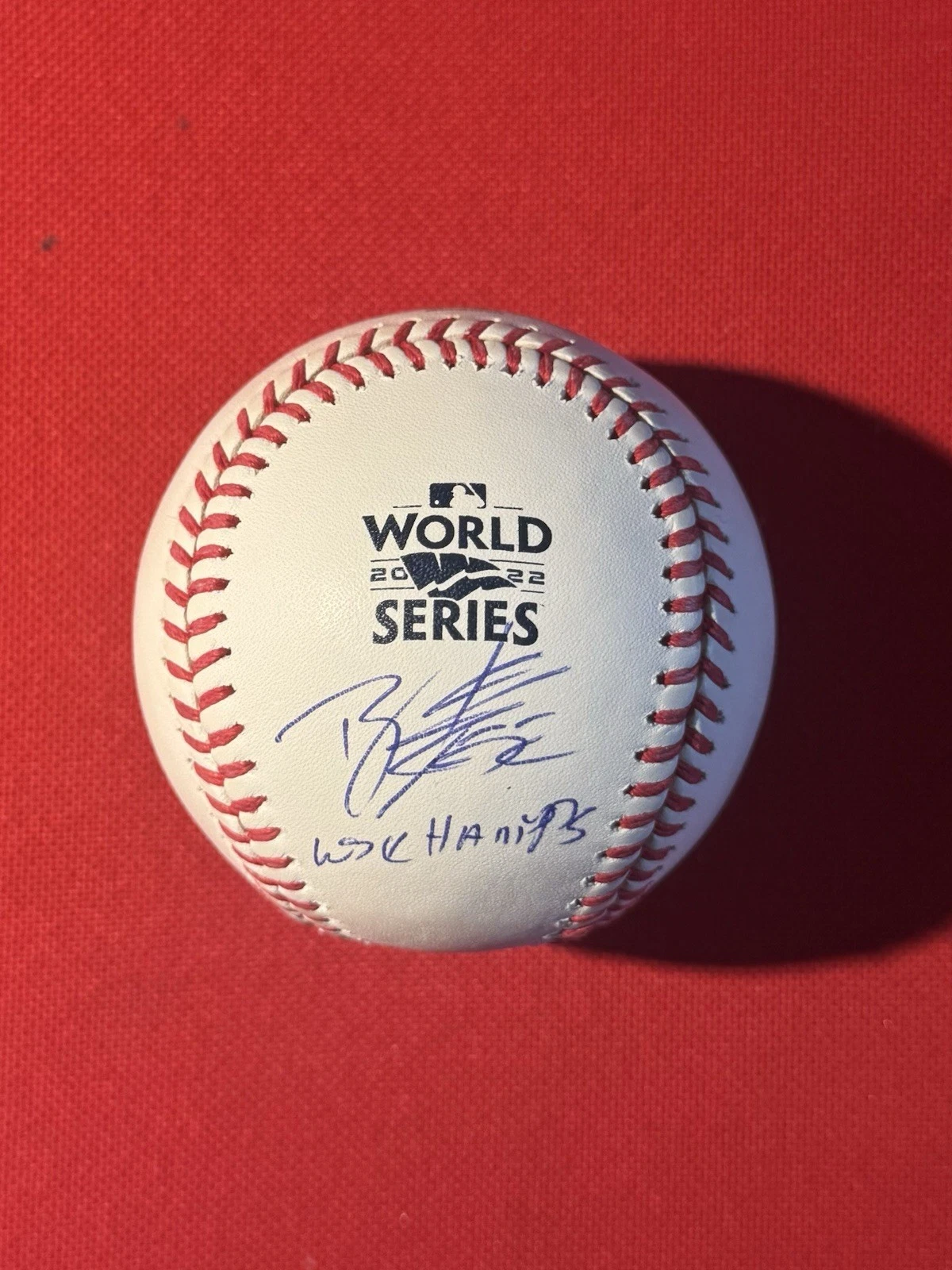 Bryan Abreu Houston Astros Autographed 2022 World Series Baseball JSA Inscribed