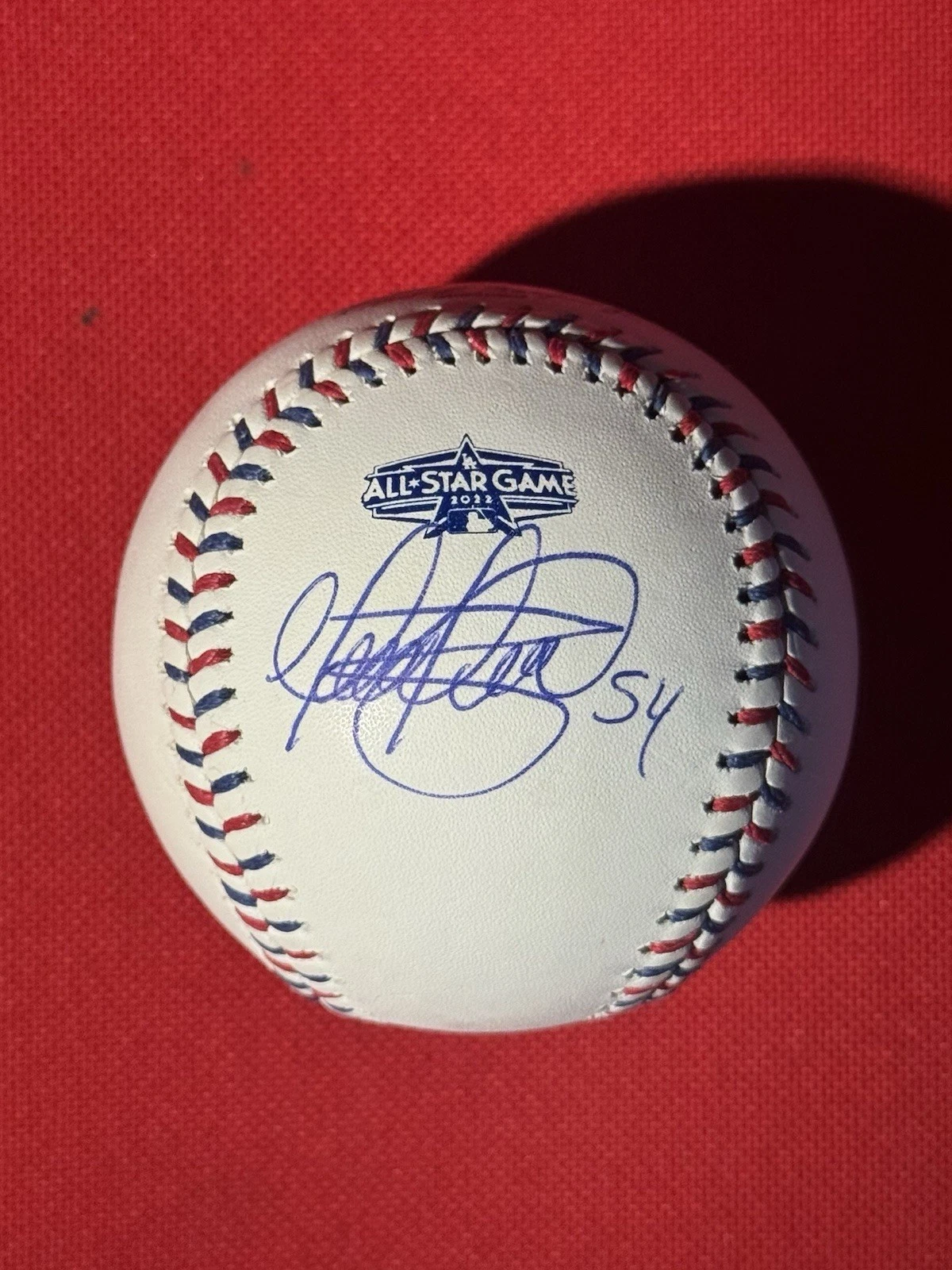 Martin Perez Texas Rangers Autographed 2022 All Star Baseball JSA COA