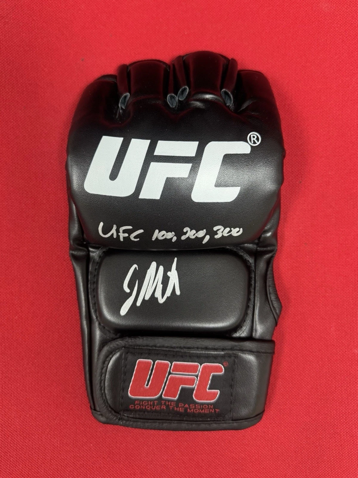 Jim Miller Fighter Autographed UFC Glove “UFC 100 200 300” BAS Beckett BAS COA
