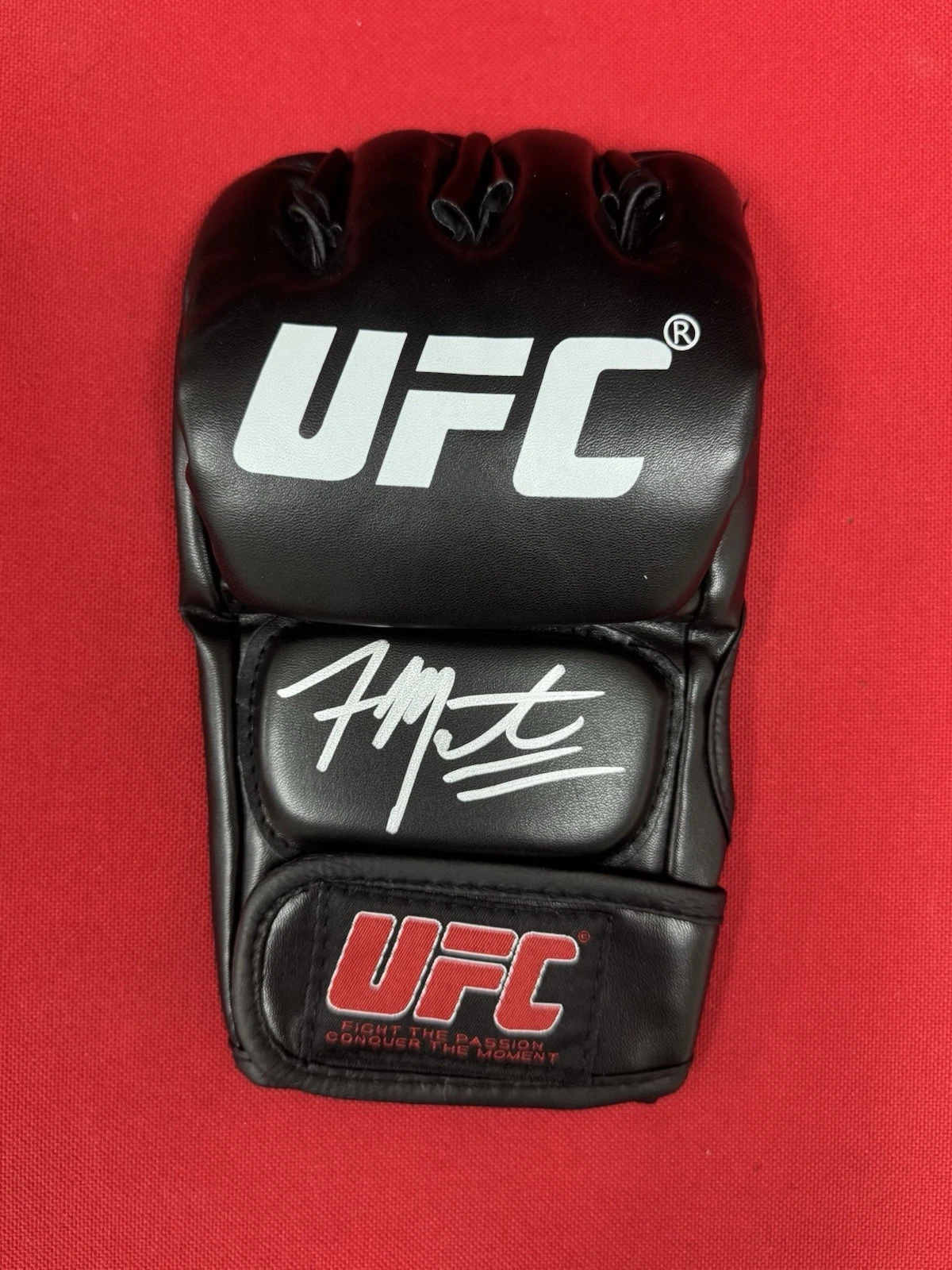 Aljamain Sterling Fighter Autographed UFC MMA Glove Beckett BAS COA