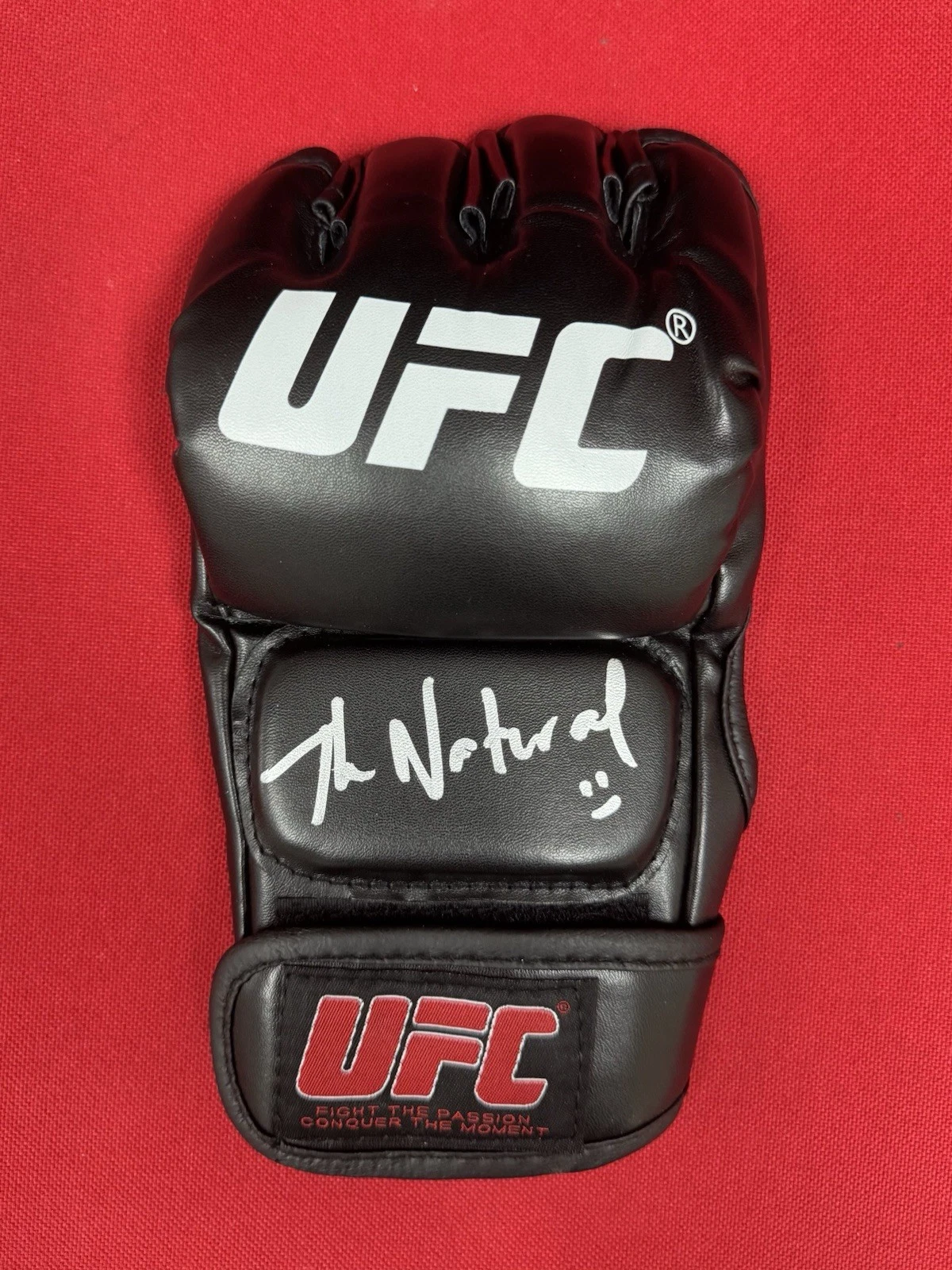 Caio Borralho Fighter Autographed UFC MMA Glove The Natural Beckett BAS COA