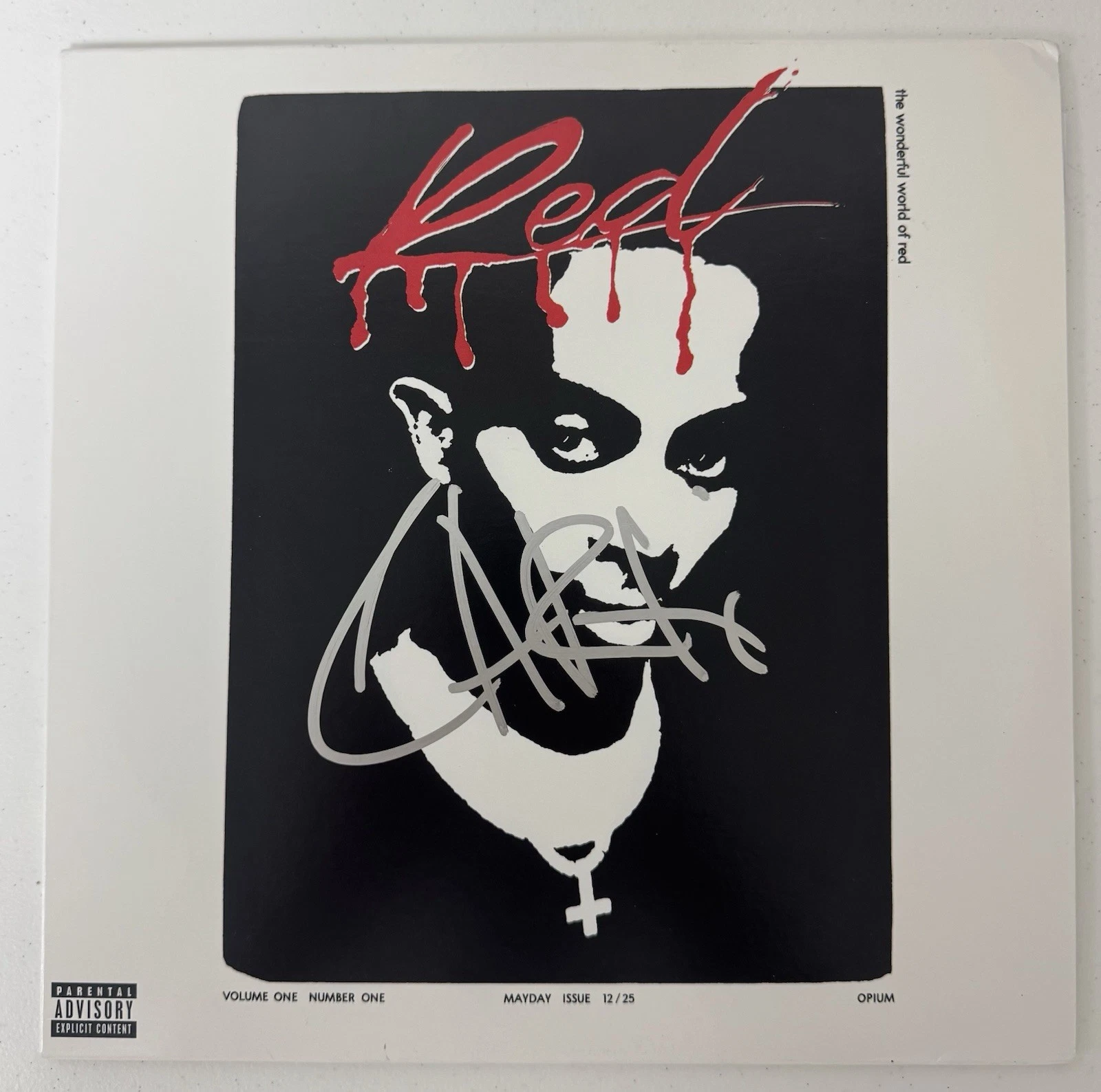 Playboi Carti Rapper Autographed Whole Lotta Red Vinyl Record Beckett BAS COA