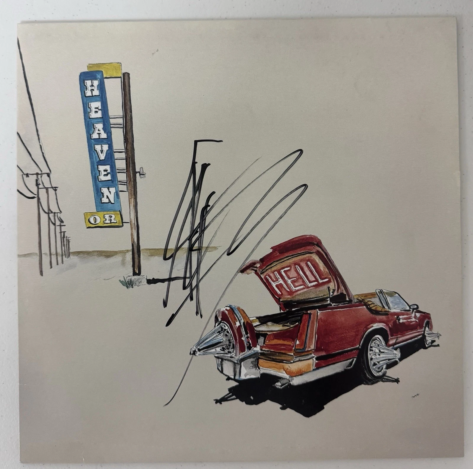 Don Toliver Rapper Autographed Heaven or Hell Vinyl Record BAS COA