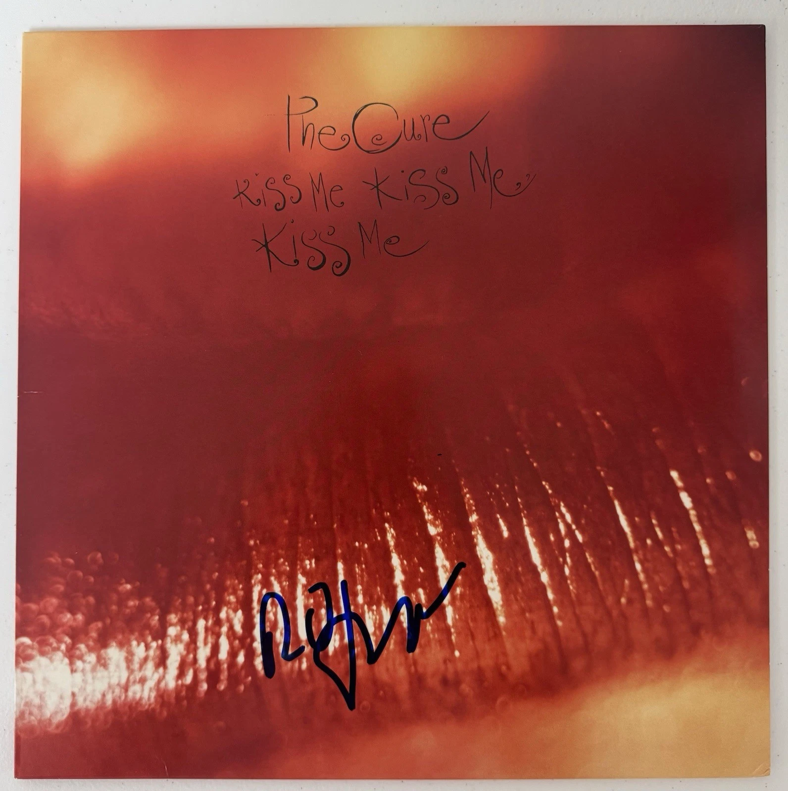 Robert Smith Autographed Kiss Me Kiss Me Kiss Me Vinyl Record The Cure Beckett