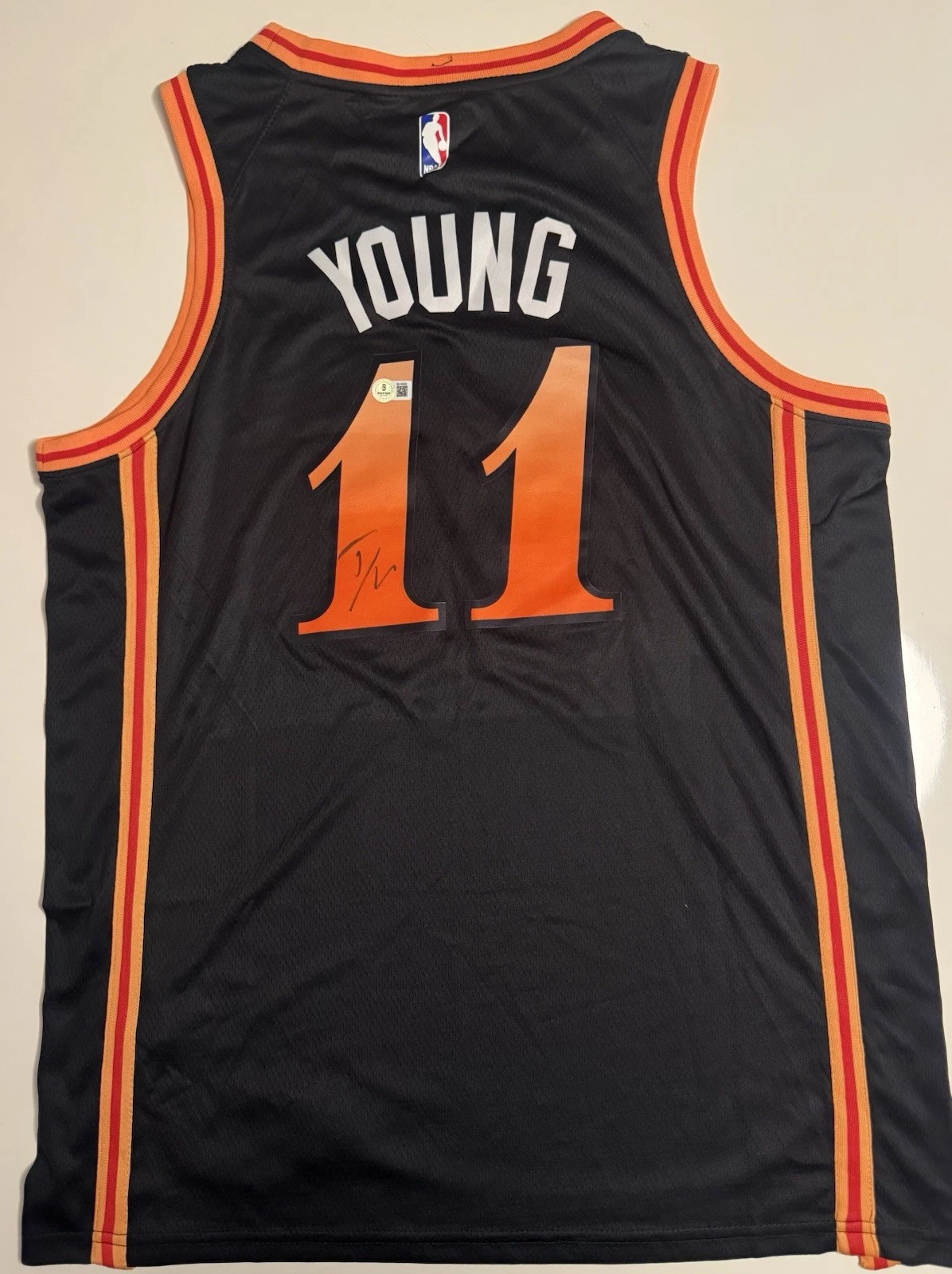 Trae Young Atlanta Hawks Autographed Jersey Beckett BAS COA