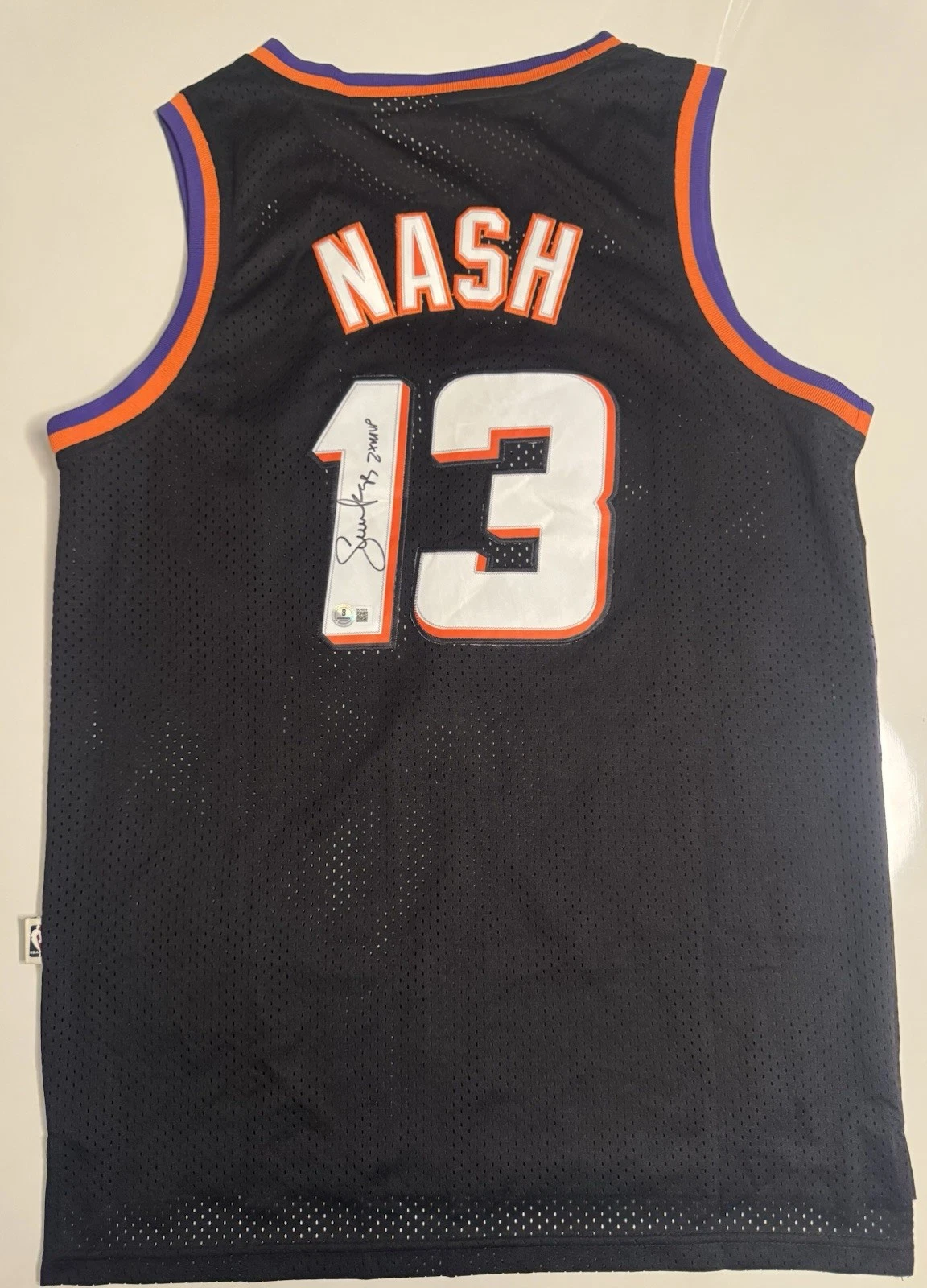 Steve Nash Phoenix Suns Autographed Jersey “2x MVP” Beckett BAS COA